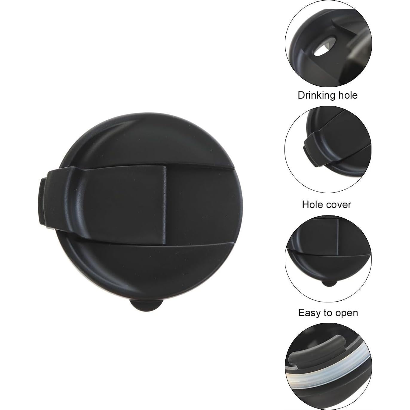 Taza de Cerámica de Viaje Topadorn 500ml con Tapa Sellada