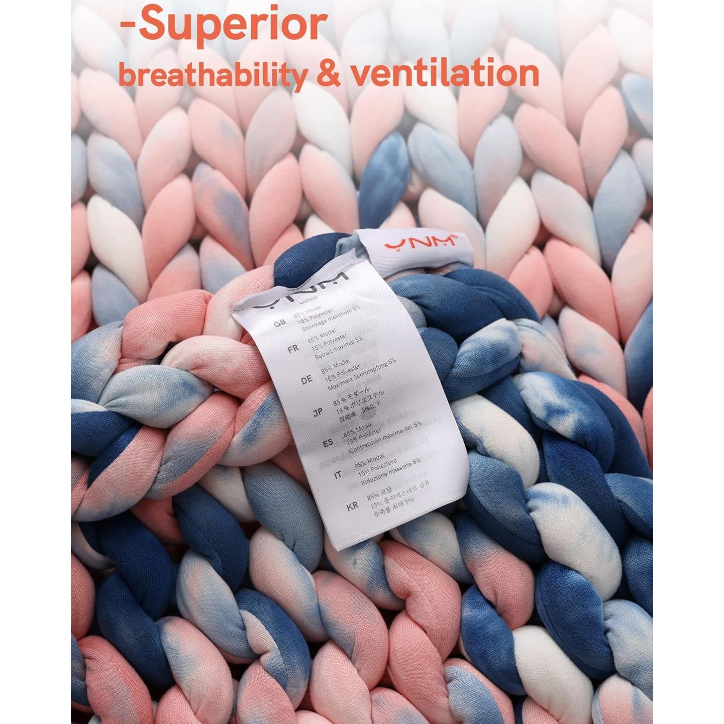 Manta con Peso YnM 101.6x127 cm Cielo Rosa Tie-Dye 3.18 kg