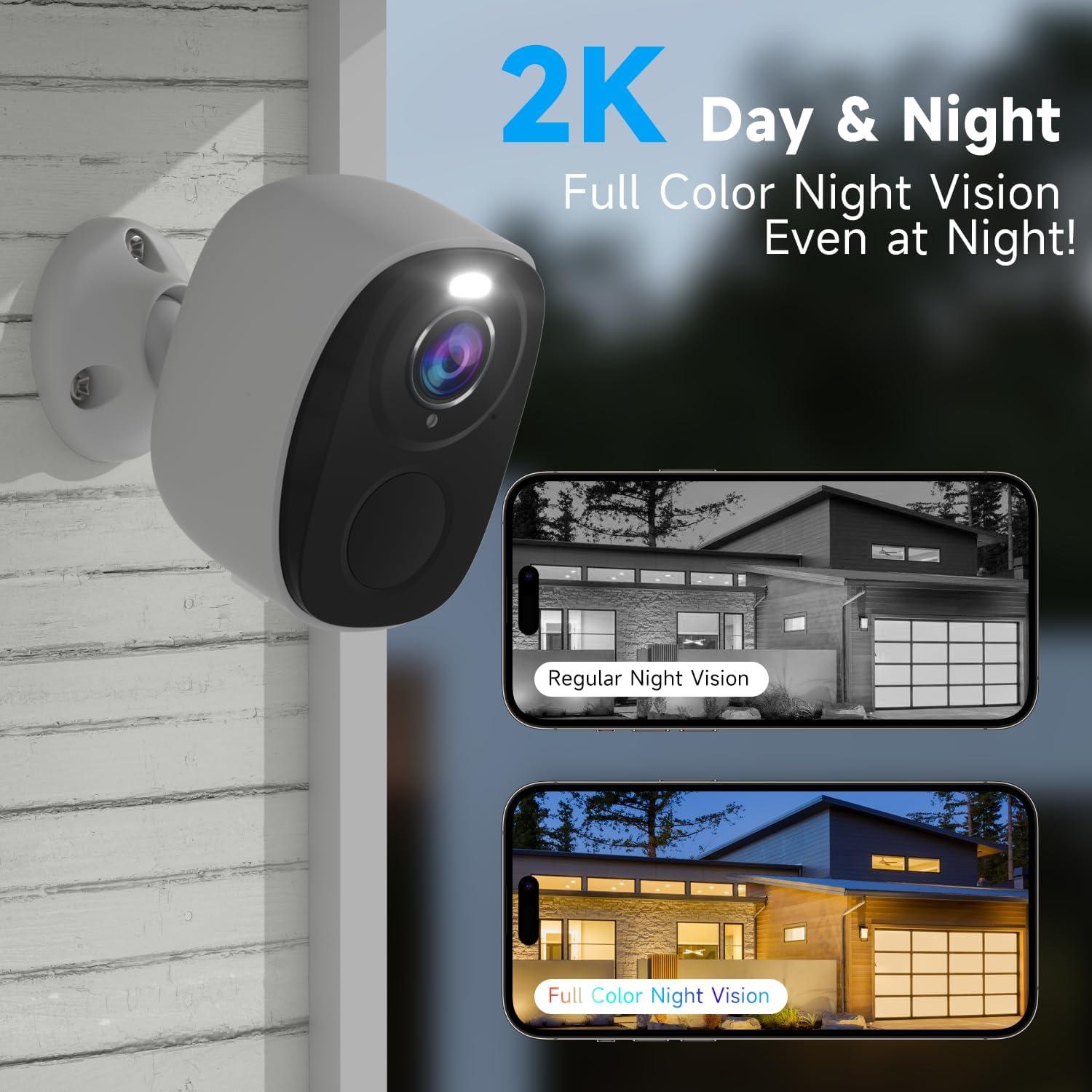 Cámara de Seguridad Inalámbrica RICHCHO 2K WiFi IP65