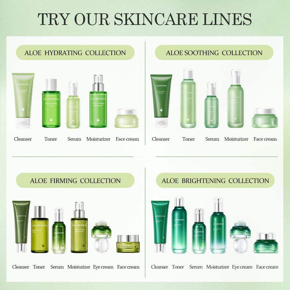 Mascarillas Faciales Aloderma Iluminadoras 88% Aloe Vera - 5 Unidades