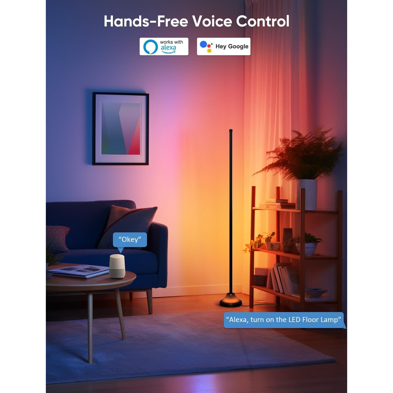 Lámpara de Pie Esquina Inteligente RGBIC 20W 1100lm - APPECK