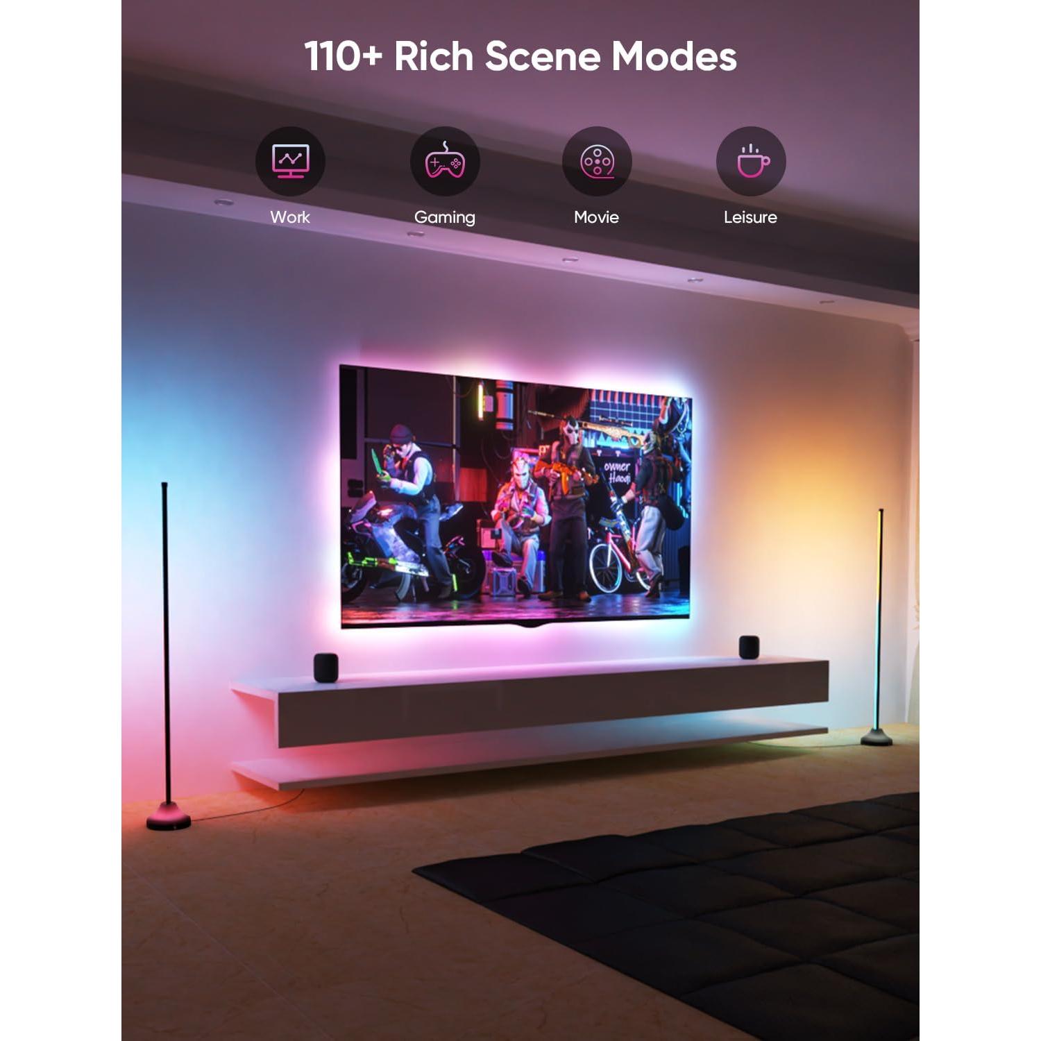 Lámpara de Pie Esquina Inteligente RGBIC 20W 1100lm - APPECK