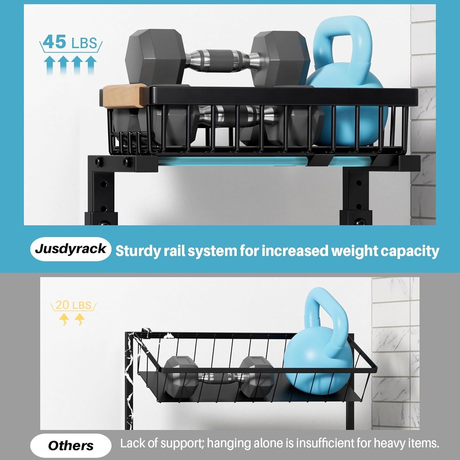 Organizador Bajo Fregadero Jusdyrack 2 Niveles Ajustable Negro