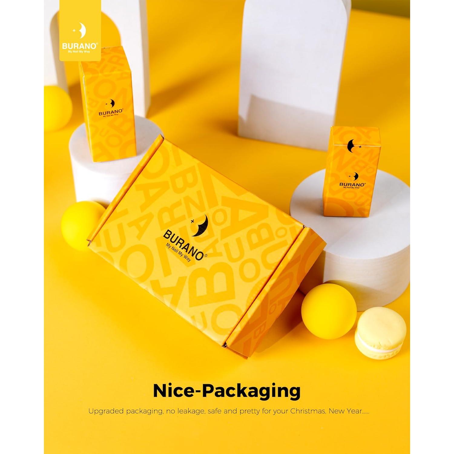 Esmalte de Uñas en Gel BURANO 15ml Azul Bebé 360 UV LED