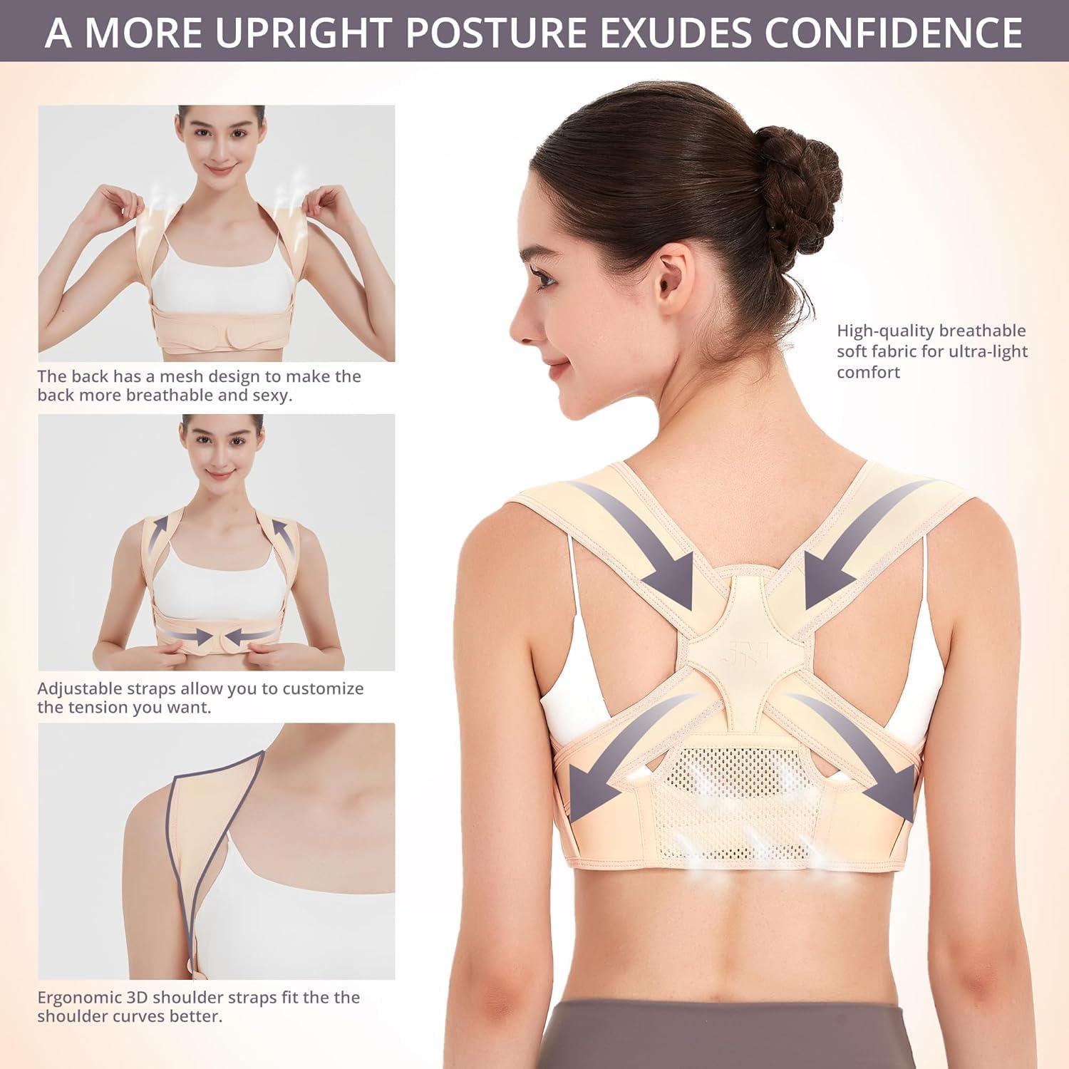Corrector de Postura JMPOSE Faja Ajustable para Mujeres P/M