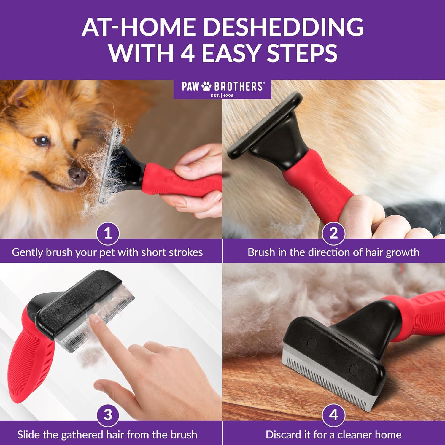 Cepillo Deshedador Profesional Ryan's Pet Supplies Mediano