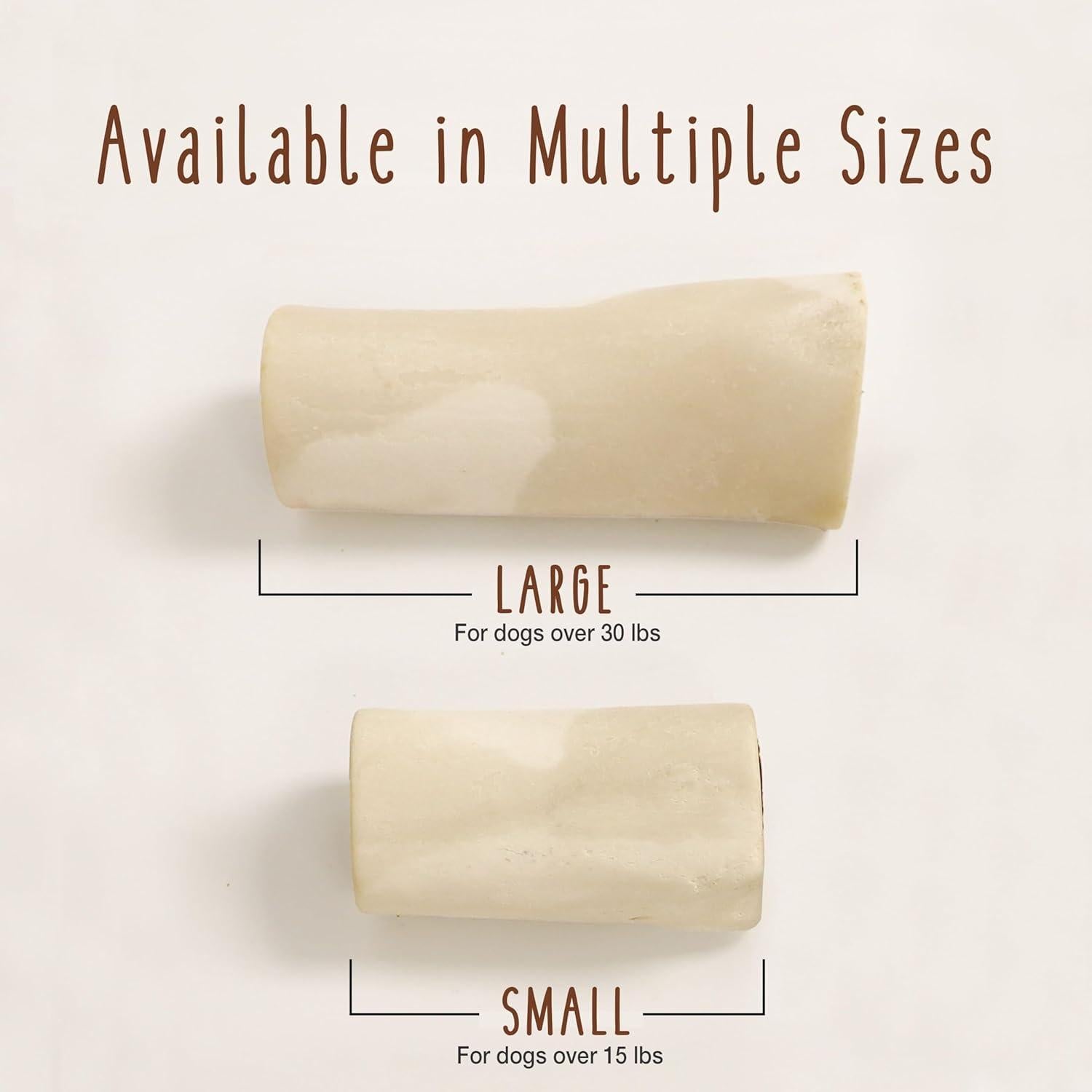 Hueso de Espinilla Relleno Cadet 3-4" para Perros Pequeños