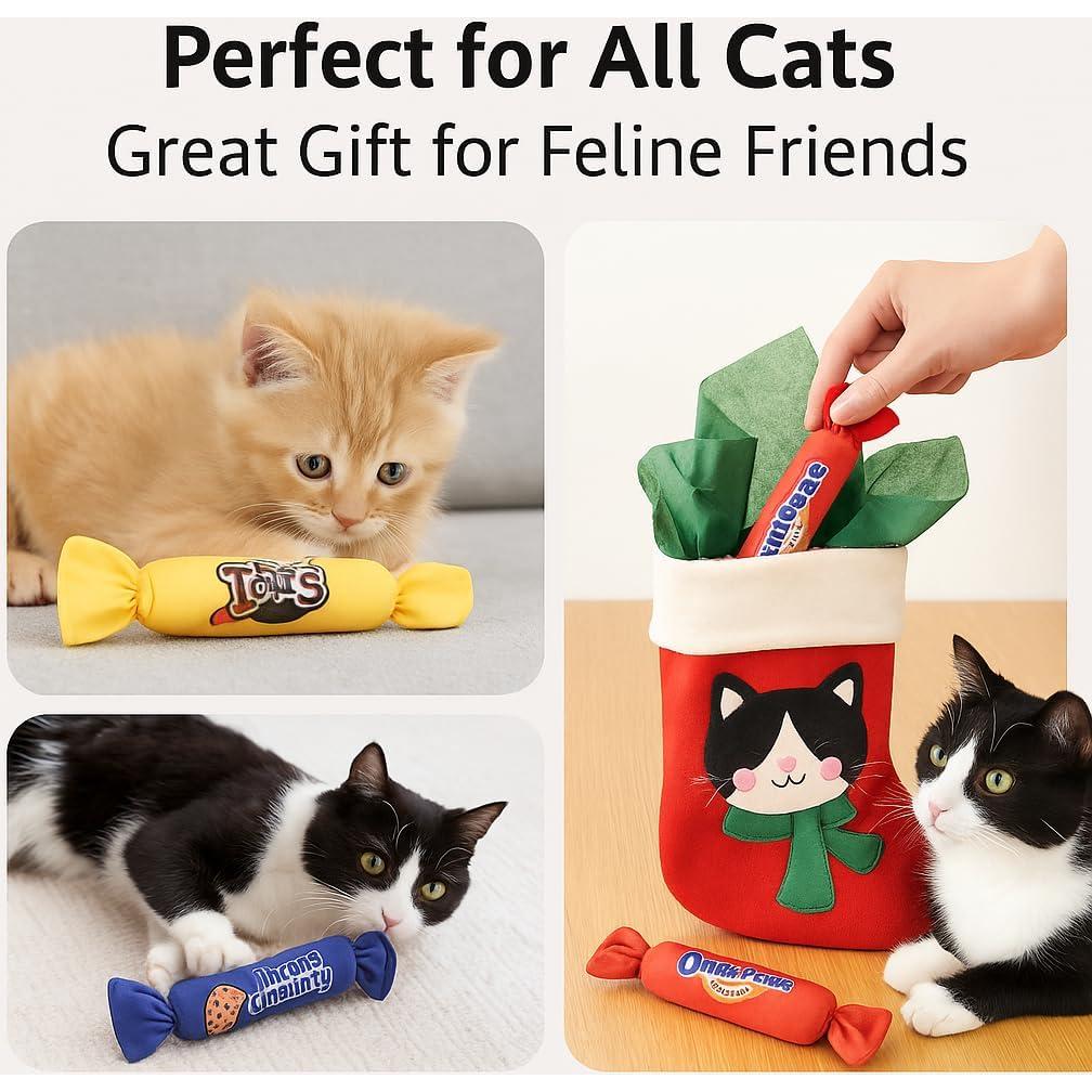 Juguetes de Caramelo Crujientes PetPrana para Gatos - Paquete de 3