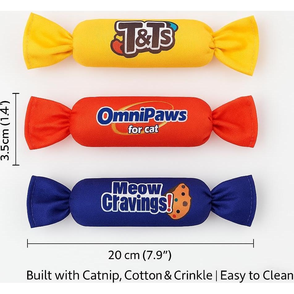 Juguetes de Caramelo Crujientes PetPrana para Gatos - Paquete de 3