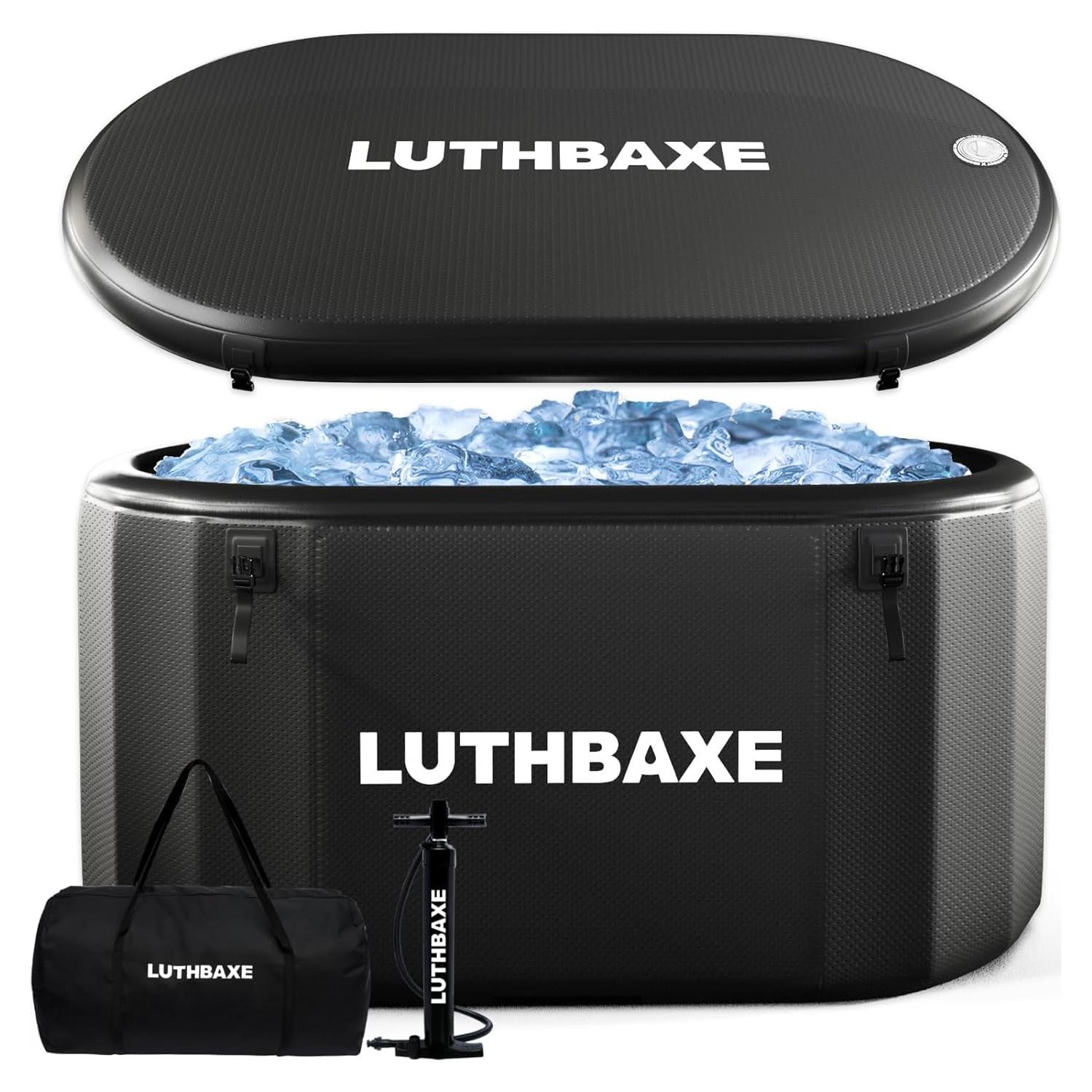 Baño Frío Inflable LUTHBAXE 825L Negro para Recuperación