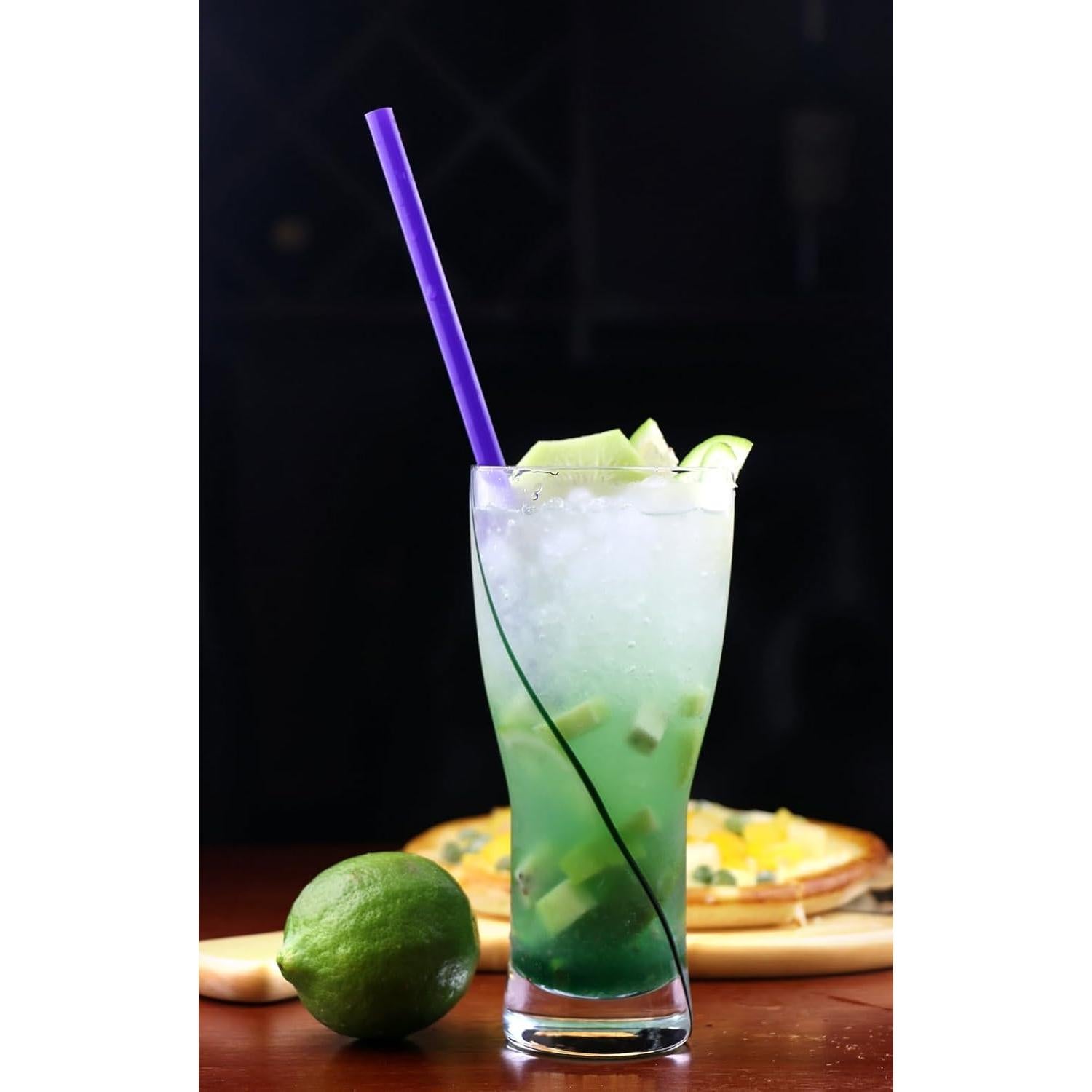 Pajitas de Silicona Reutilizables Coson Home 12 Piezas 21.6 cm