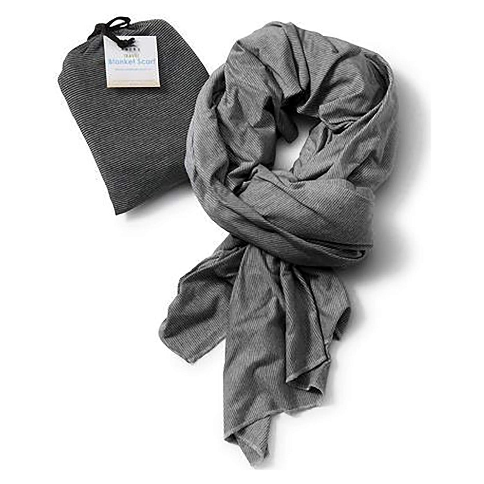 Bufanda de Manta Bucky Raya Negra 121x142 cm Viaje