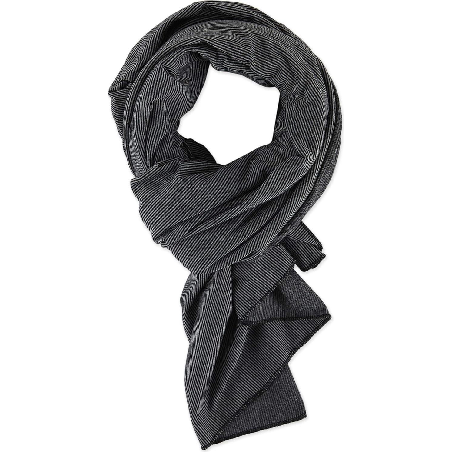 Bufanda de Manta Bucky Raya Negra 121x142 cm Viaje