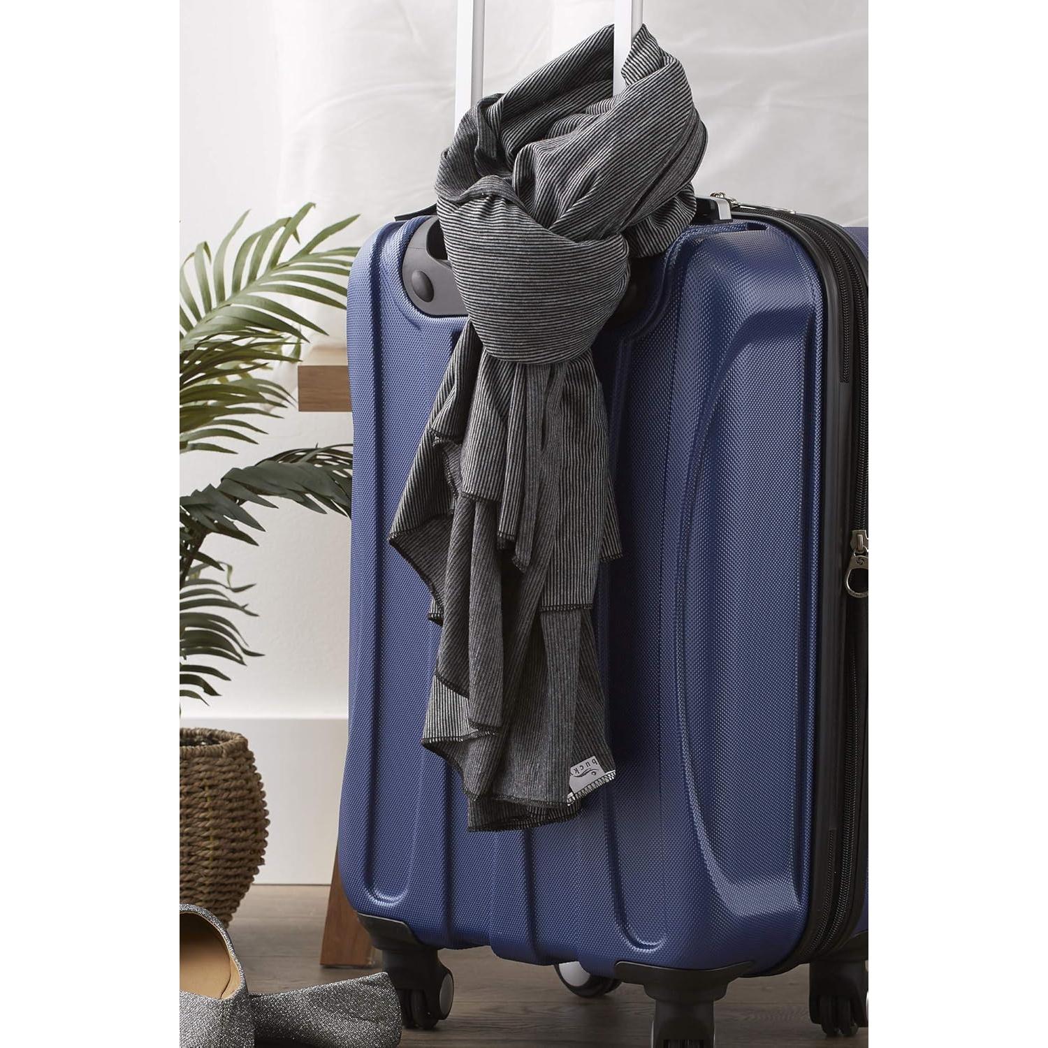 Bufanda de Manta Bucky Raya Negra 121x142 cm Viaje