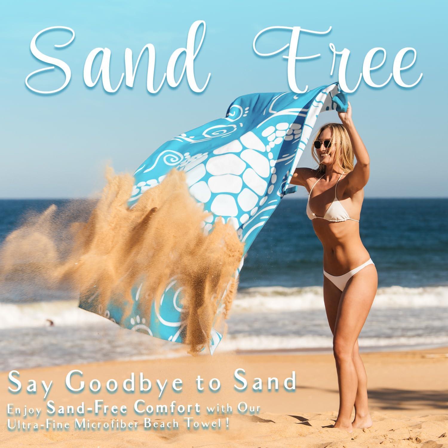 Toalla de Playa WEKAPO Microfibra Extra Grande 180x99 cm