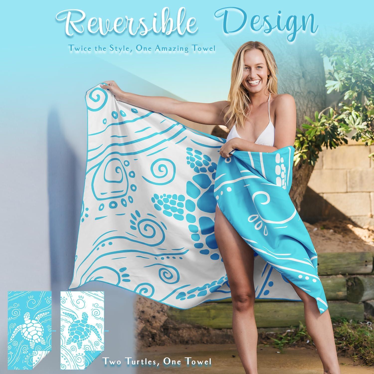 Toalla de Playa WEKAPO Microfibra Extra Grande 180x99 cm