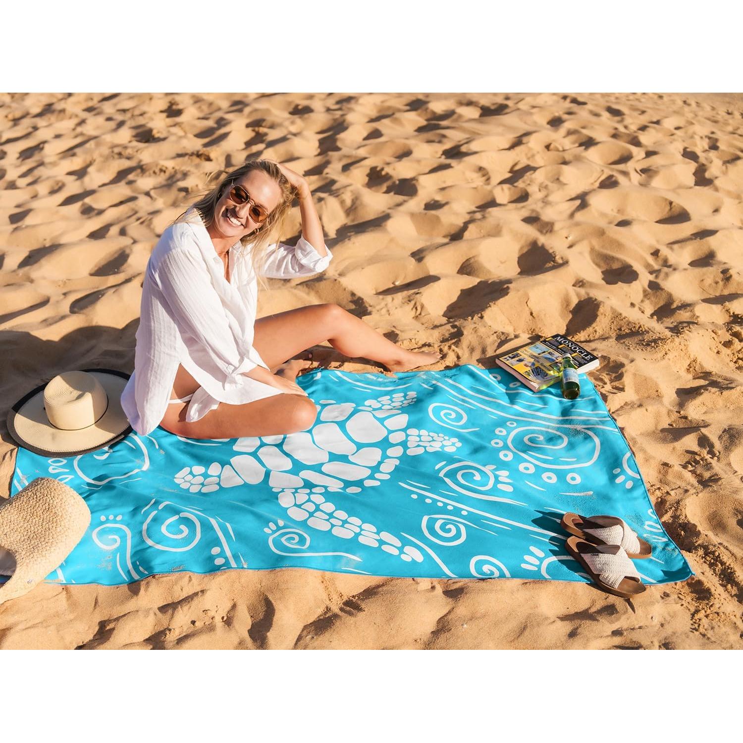 Toalla de Playa WEKAPO Microfibra Extra Grande 180x99 cm