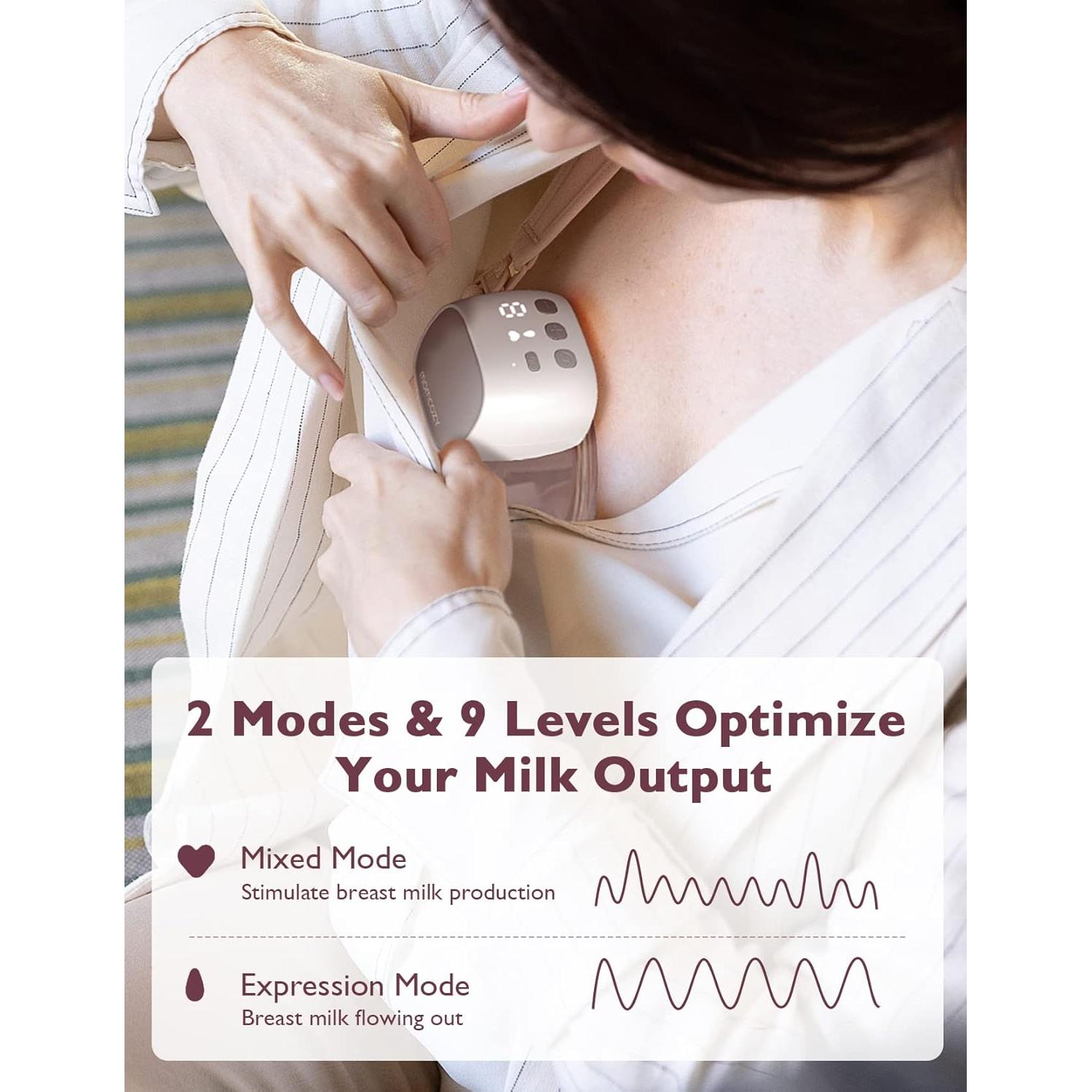 Extractor de Leche Eléctrico Momcozy S9 Pro Doble 24mm Gris