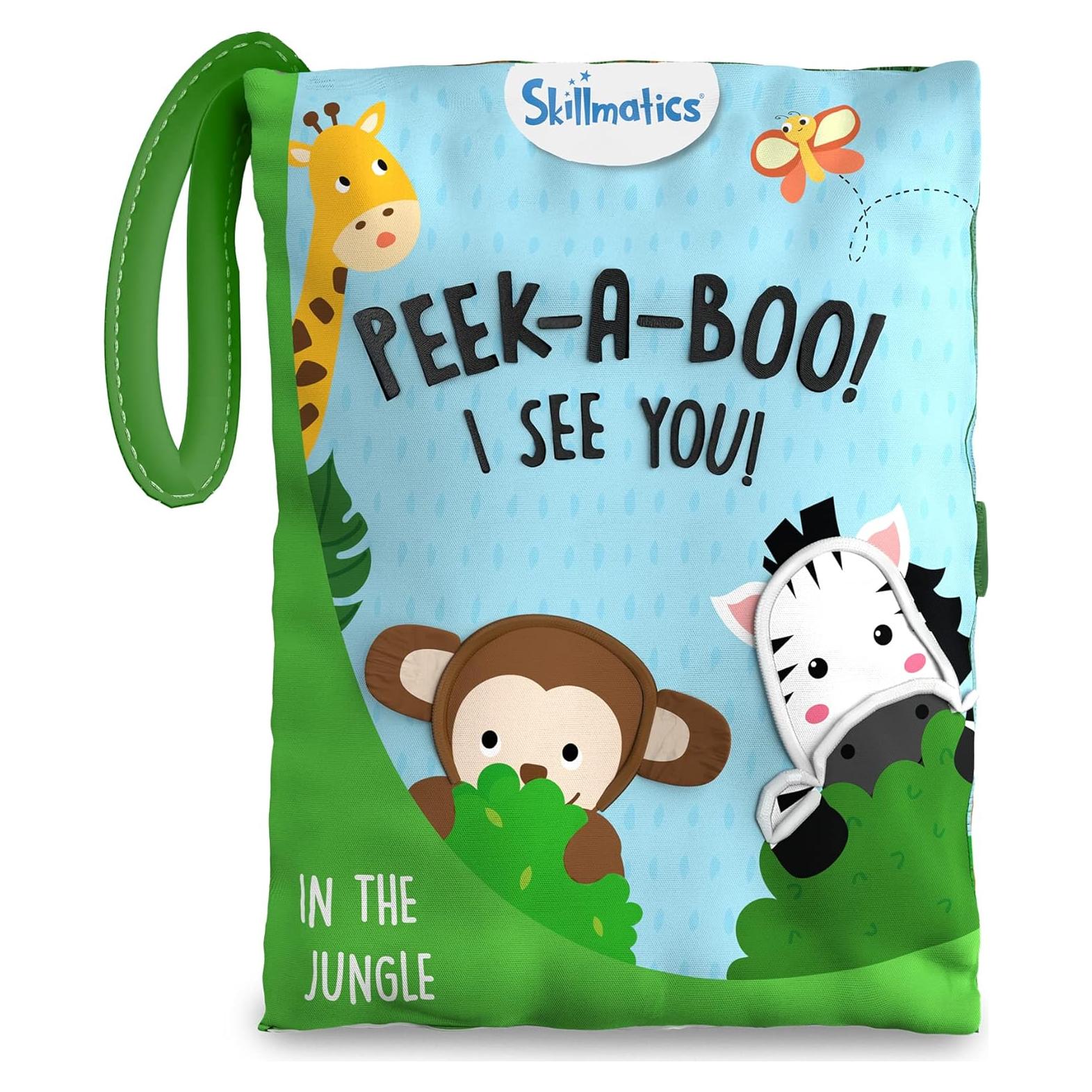 Libro de Tela Skillmatics Peek-A-Boo Jungle - 8 Páginas Interactivas