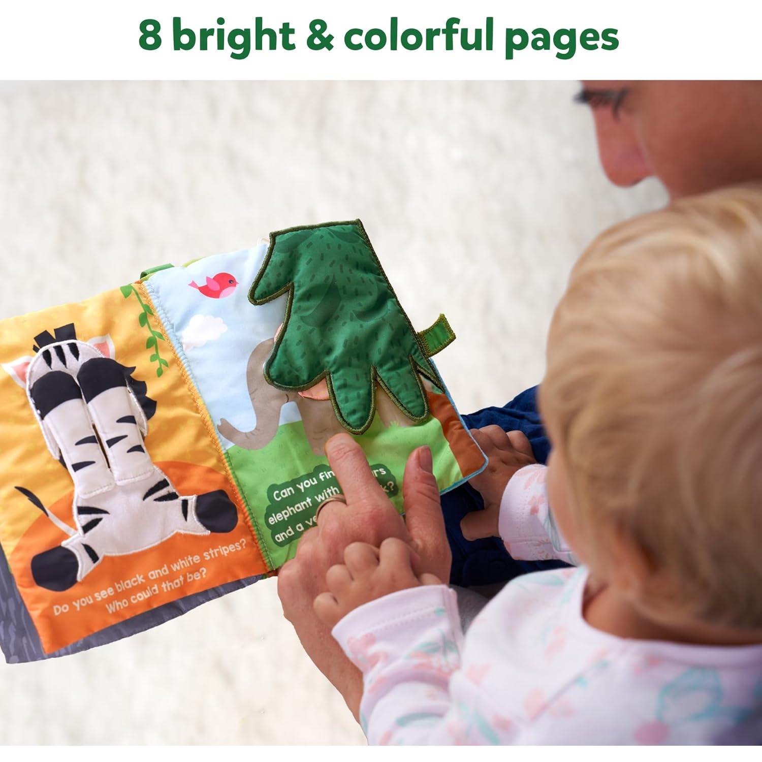 Libro de Tela Skillmatics Peek-A-Boo Jungle - 8 Páginas Interactivas