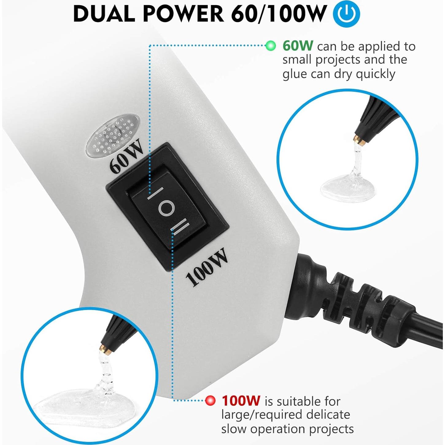 Pistola de Pegamento Caliente Magicfly 100W con 30 Barras