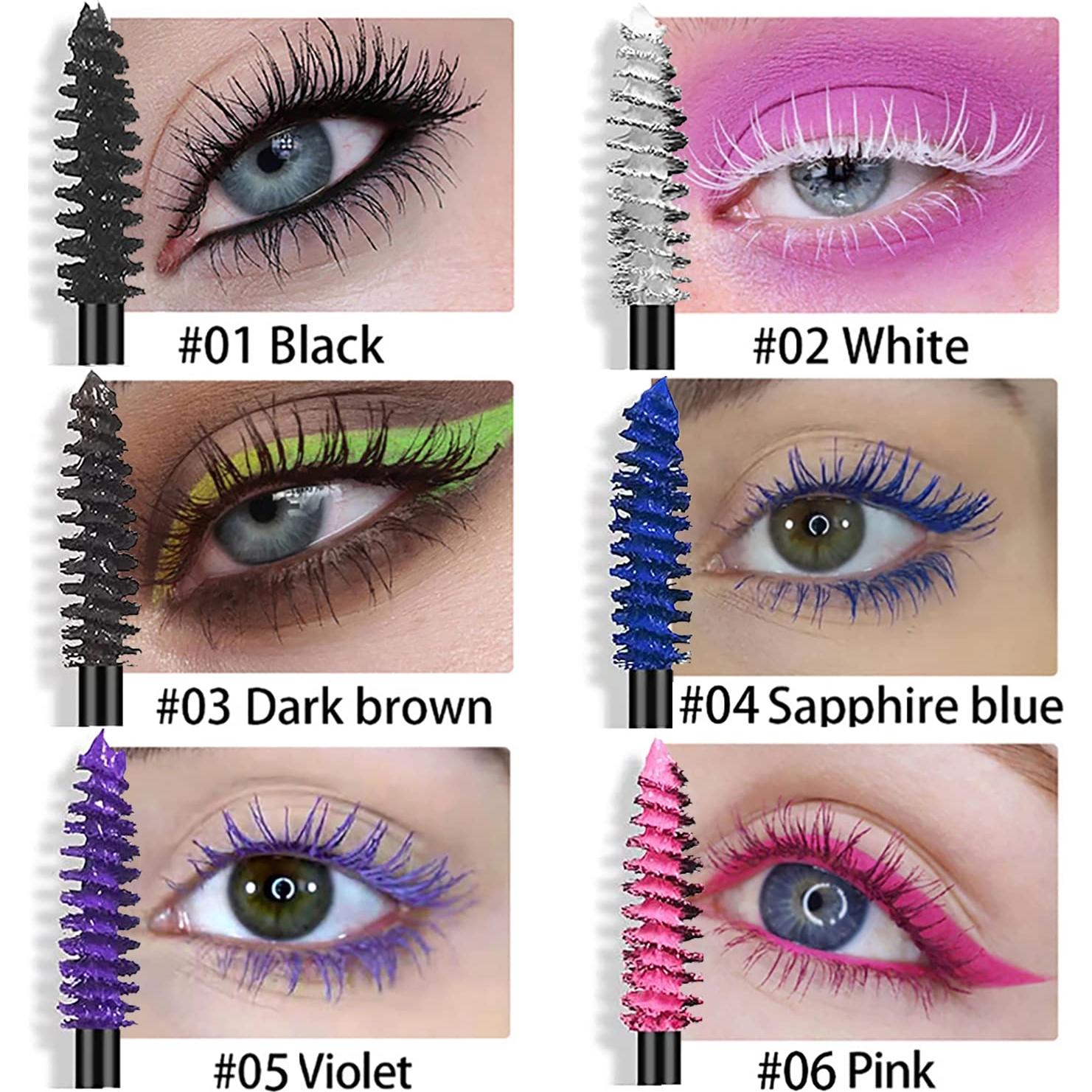 Juego de 6 Máscaras de Color Arcoíris Alisesun - Hipoalergénicas