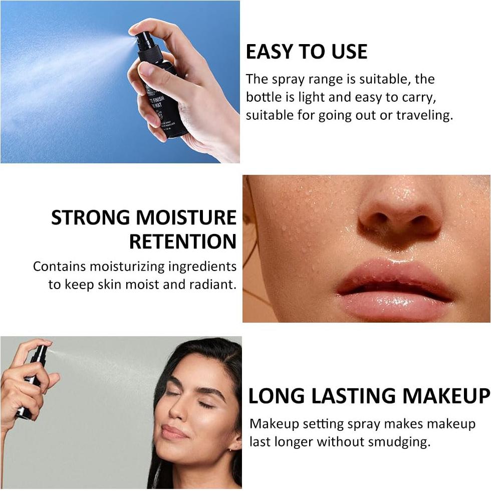 Kaely 2IN1 Hydrating Setting Spray for Face,Primer Face Makeup Matte Dewy Finish,Waterproof Setting Spray for Makeup Long Lasting,Oil Control,maquillaje Up To 16 Hours,Vegan & Cruelty-Free
