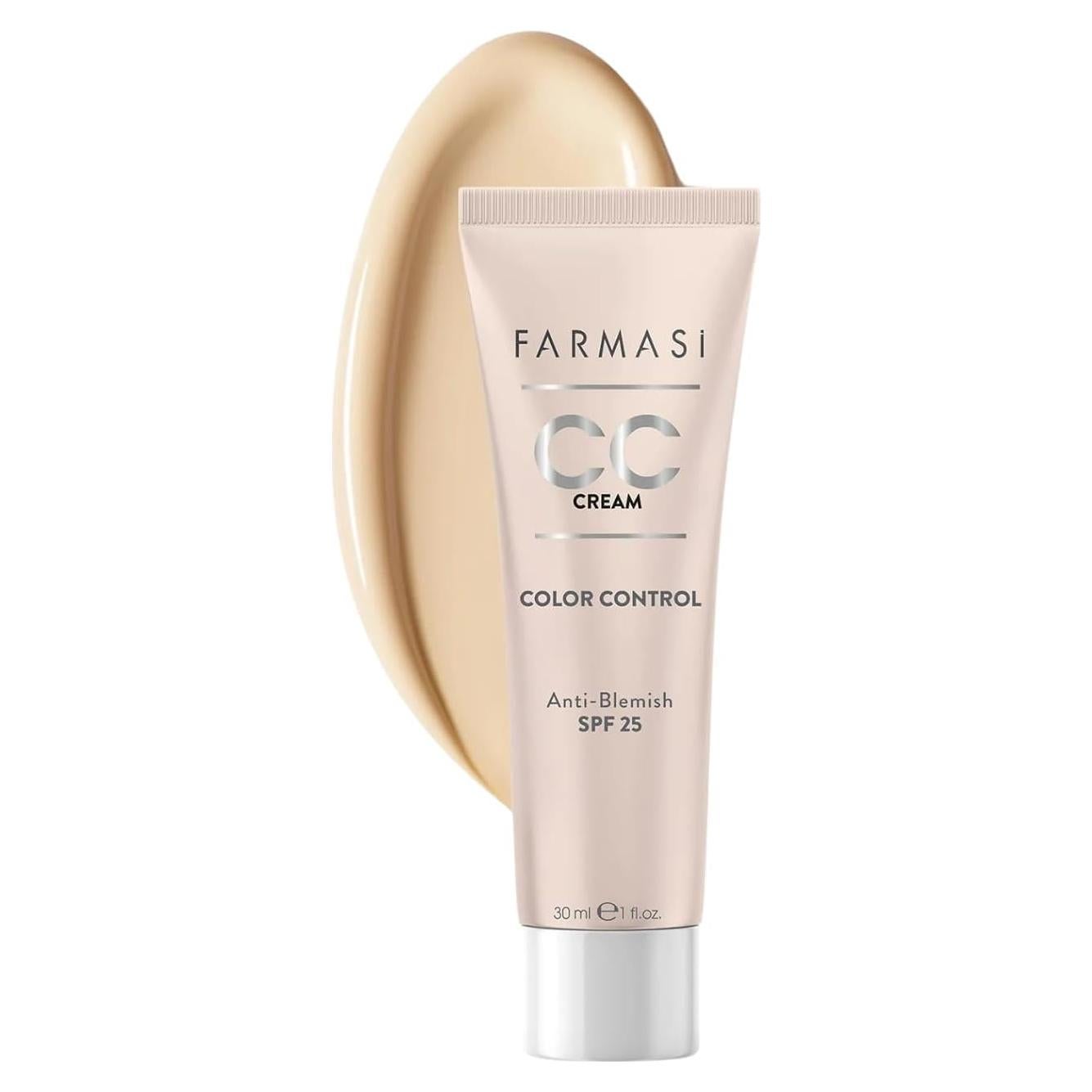Crema CC Farmasi 30 ml - Acabado Natural SPF 25 - Tono Claro