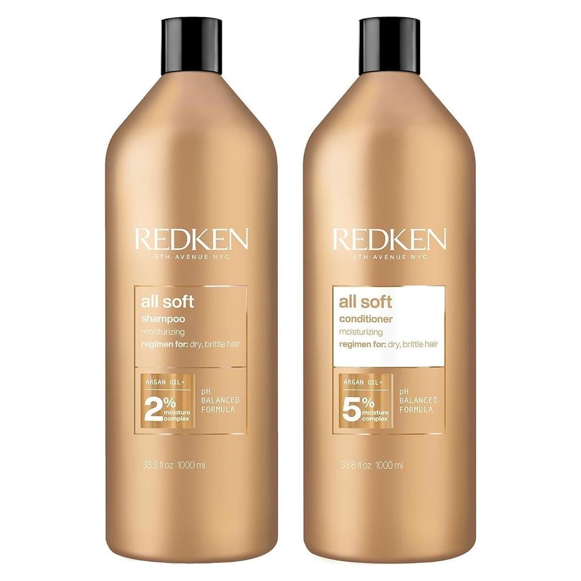 Conjunto Champú y Acondicionador Redken All Soft 1000 ml