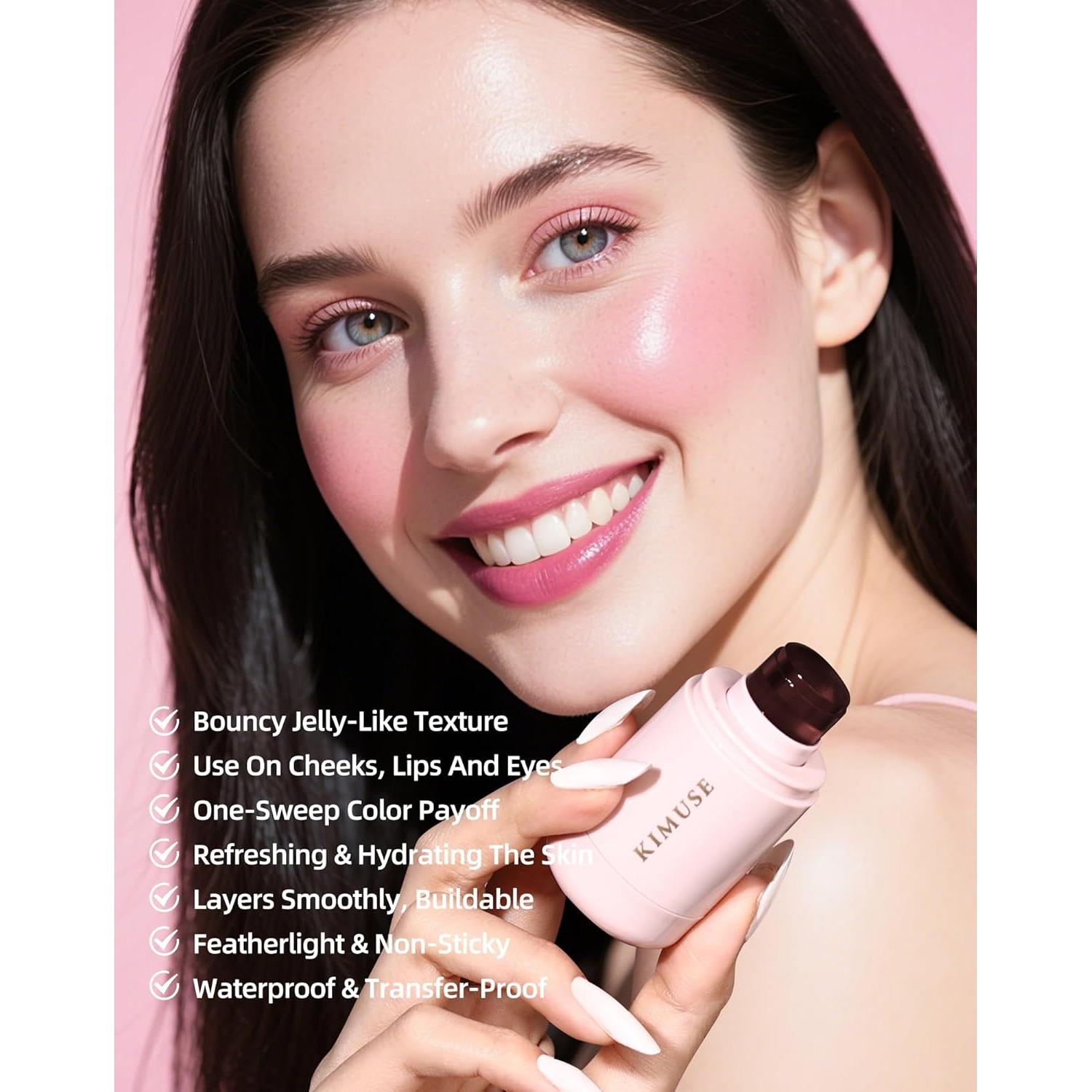 Tinte Jelly KIMUSE para Mejillas y Labios Rosa Malva 10.8g