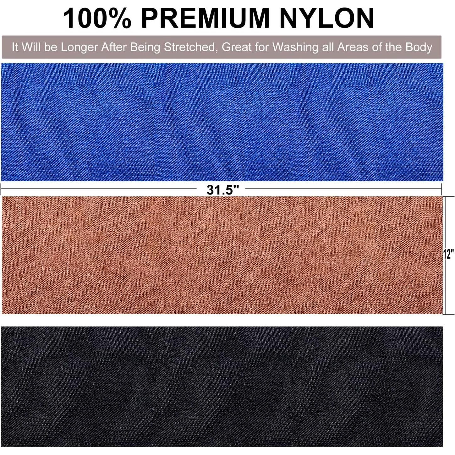 Esponja de Red Africana Tuzier 3 Piezas Exfoliante 80x30 cm