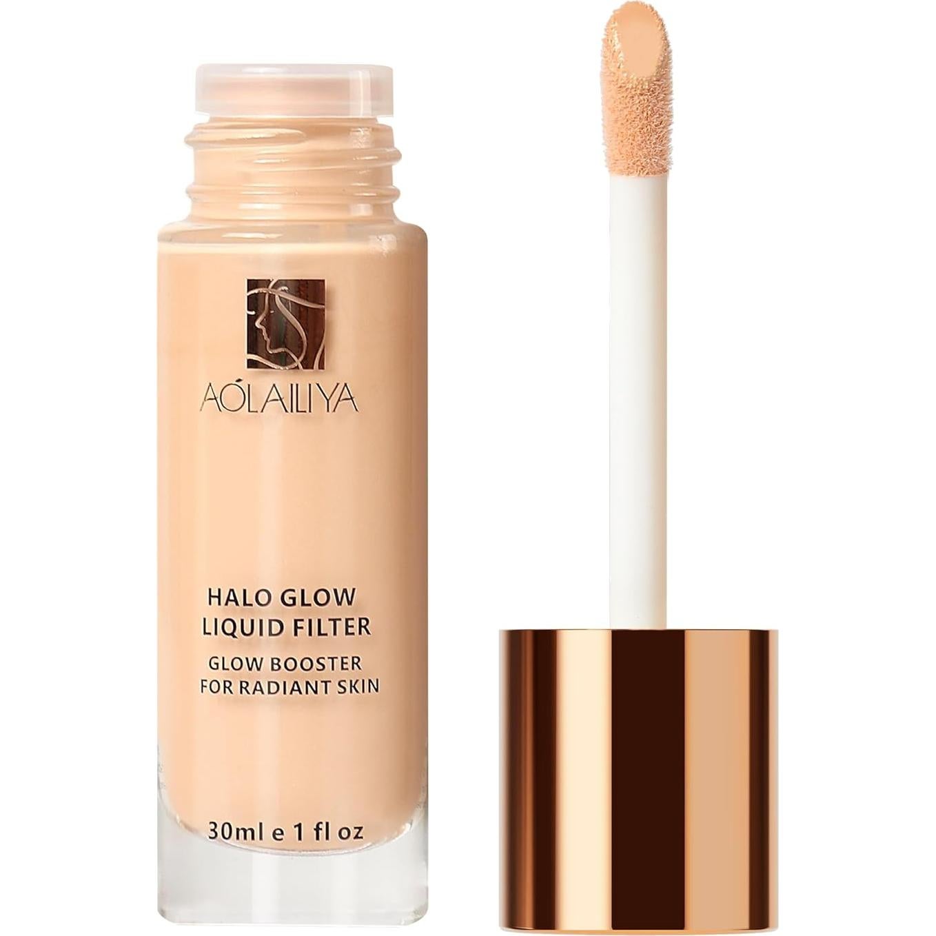 Filtro Líquido Brillante Natural AOLAILIYA 31 ml - Iluminador Vegano