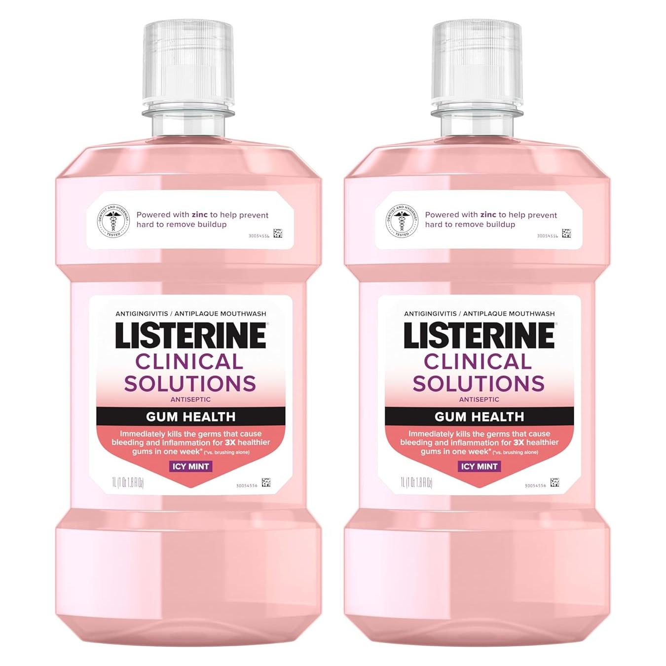 Listerine Enjuague Bucal Antisético 2x1L Menta Helada