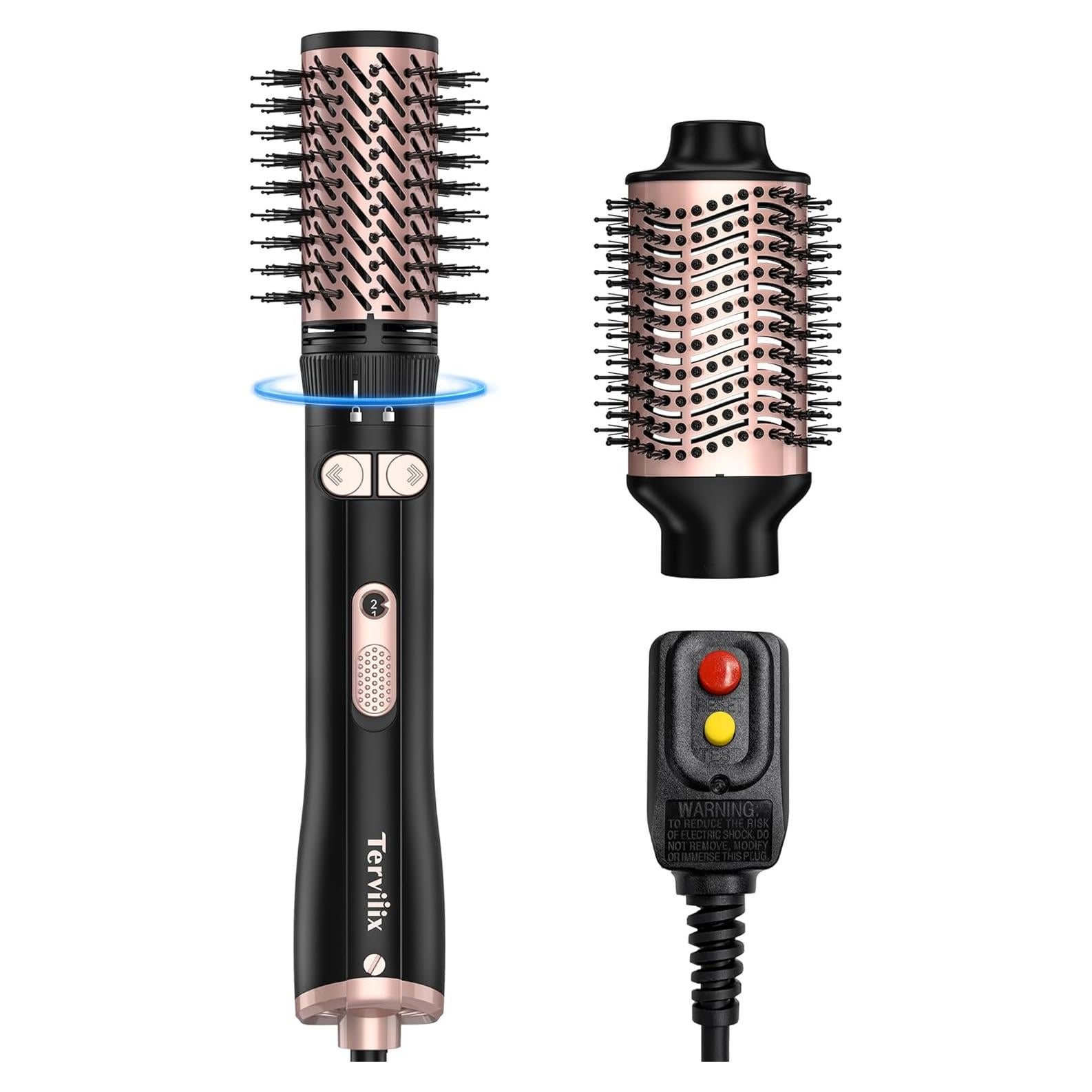 Cepillo Secador Rotatorio Terviiix 2 en 1 1000W 6x10x33cm