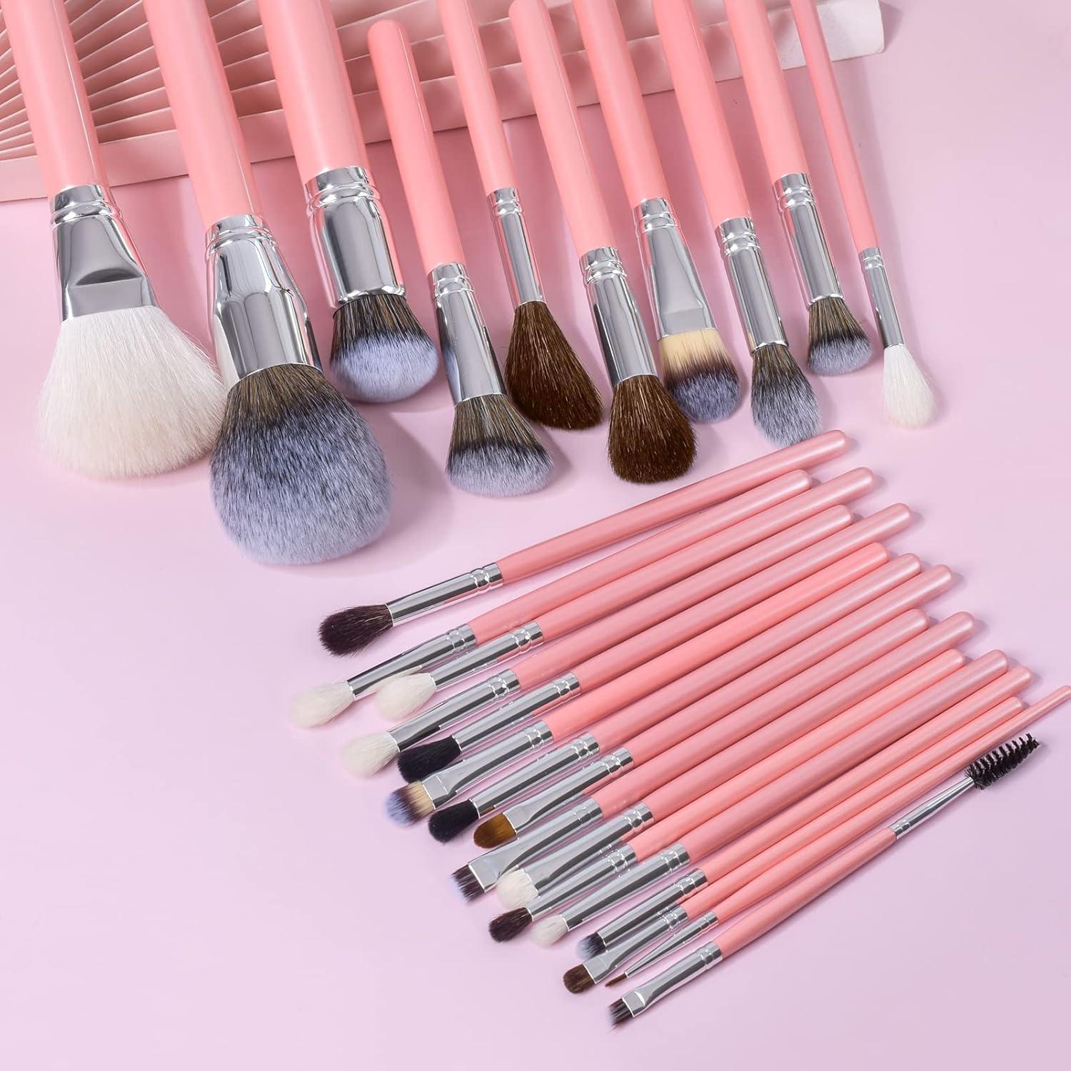 Conjunto de Pinceles de Maquillaje Bueart Design 26 Piezas Pelo Natural