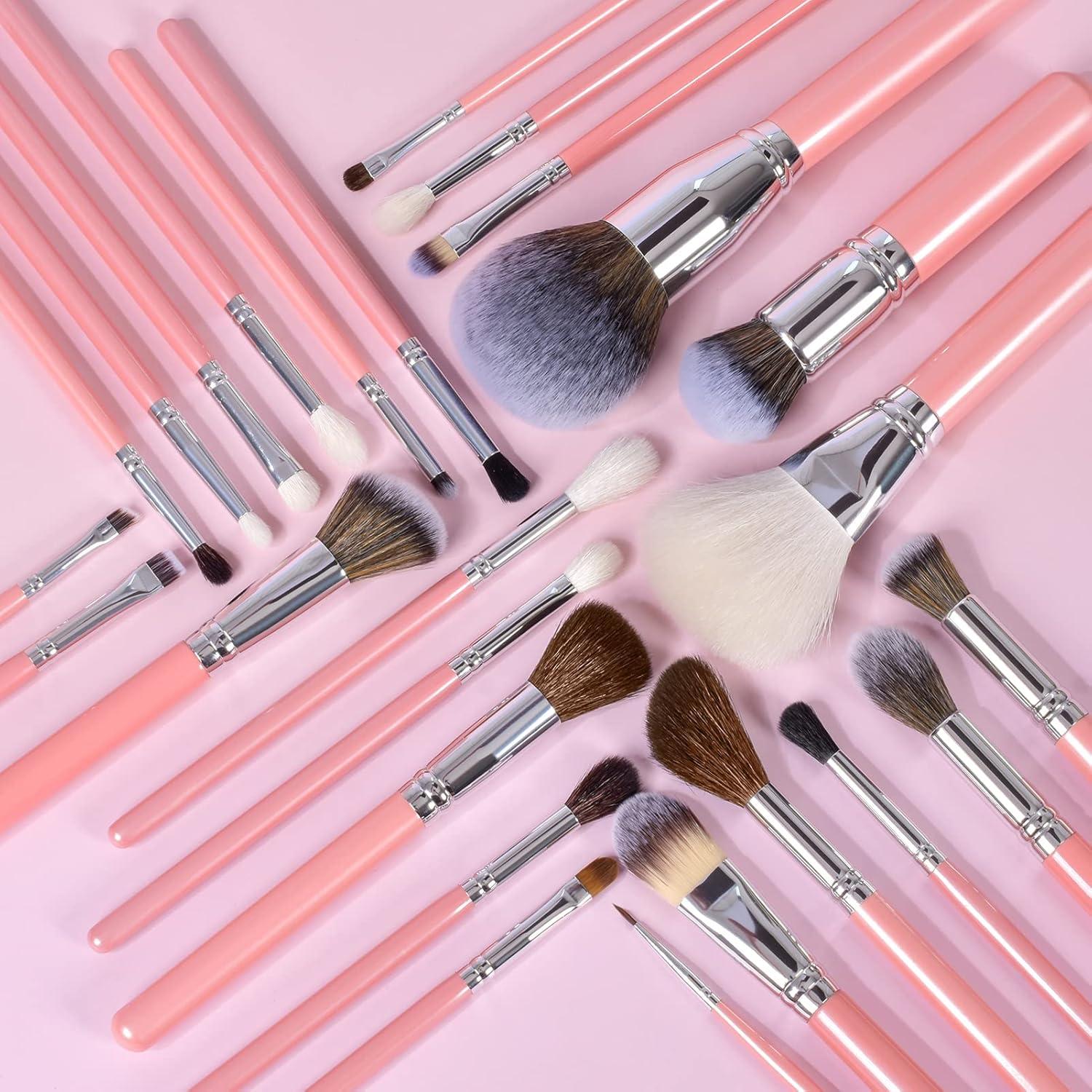 Conjunto de Pinceles de Maquillaje Bueart Design 26 Piezas Pelo Natural