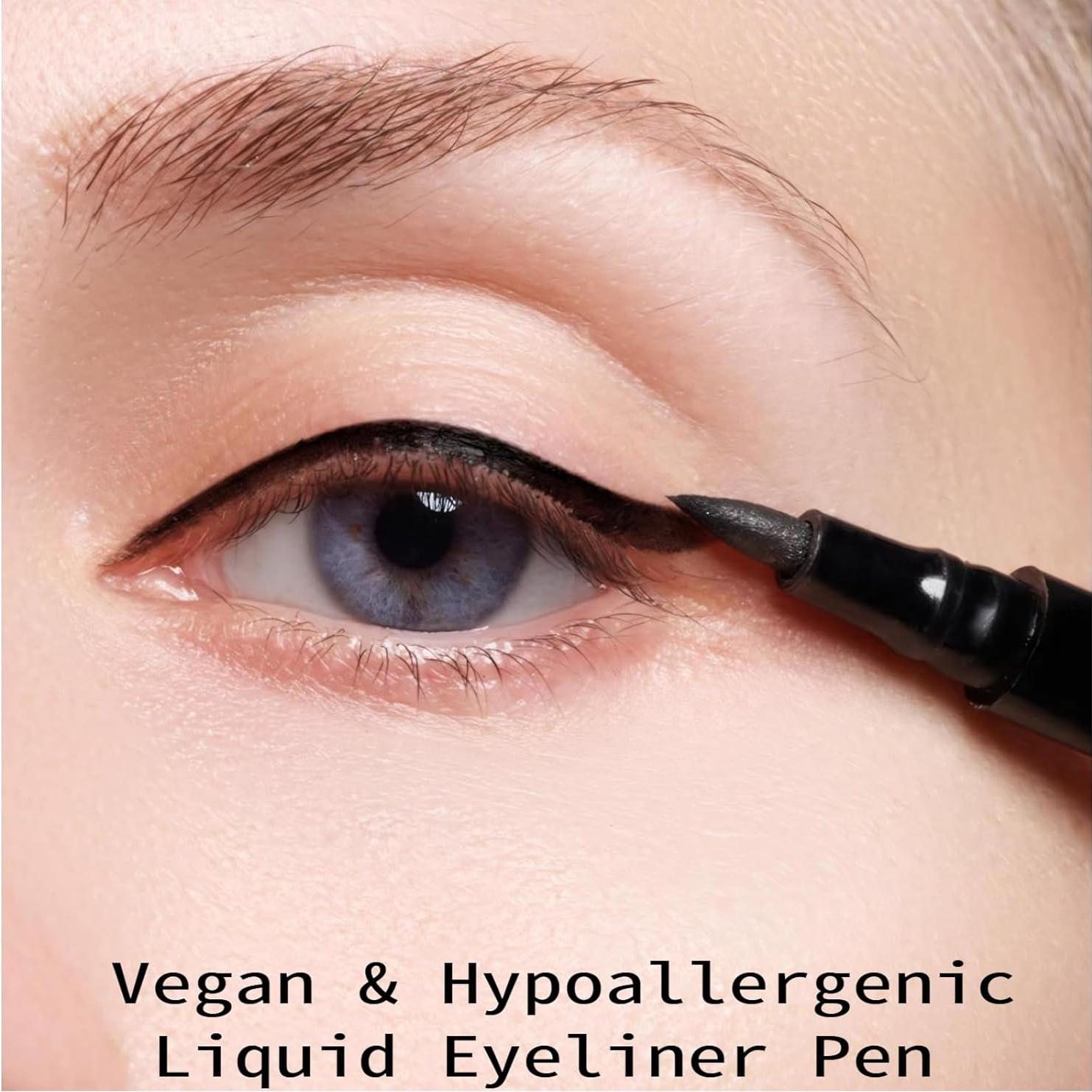 Paquete Triple de Eyeliner Líquido Hipoalergénico MARIA AYORA - Negro Clásico