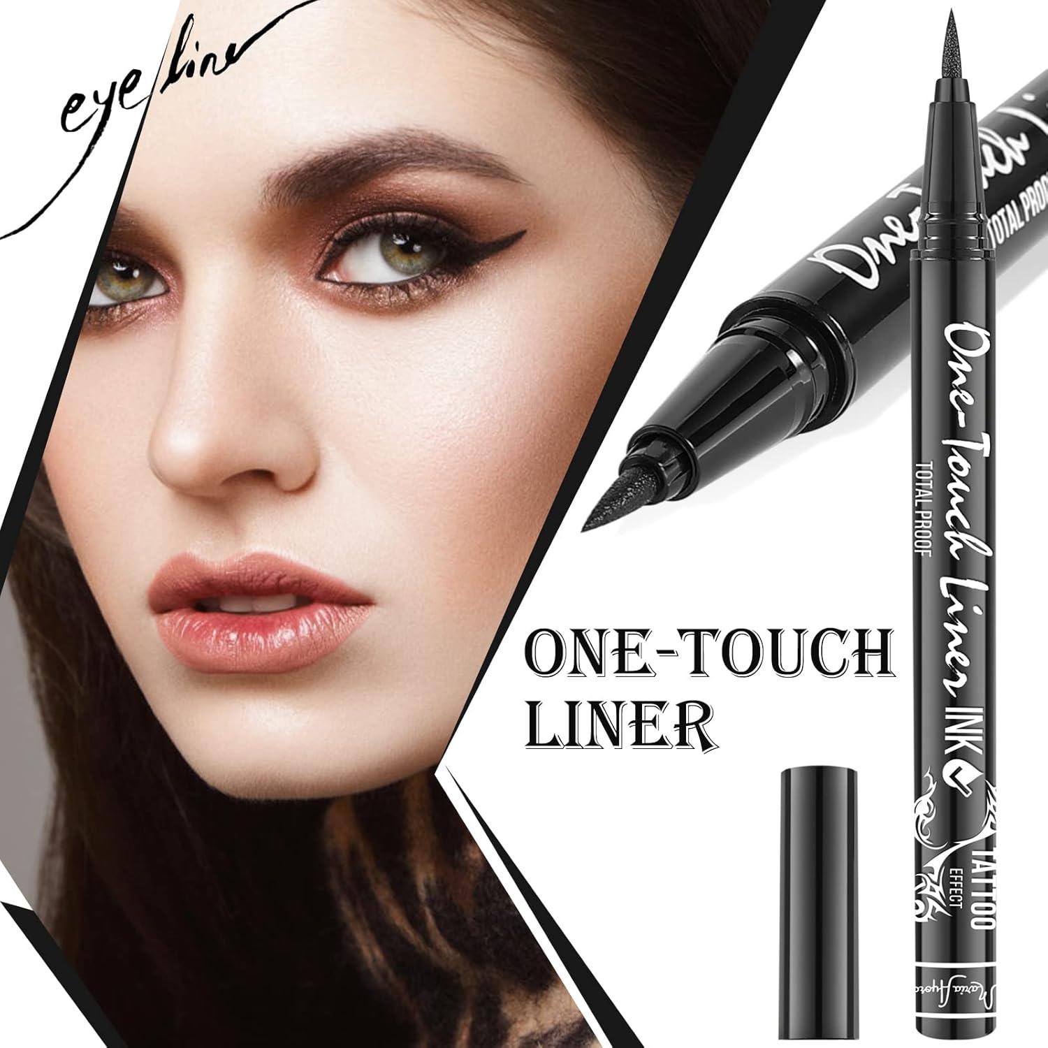 Paquete Triple de Eyeliner Líquido Hipoalergénico MARIA AYORA - Negro Clásico