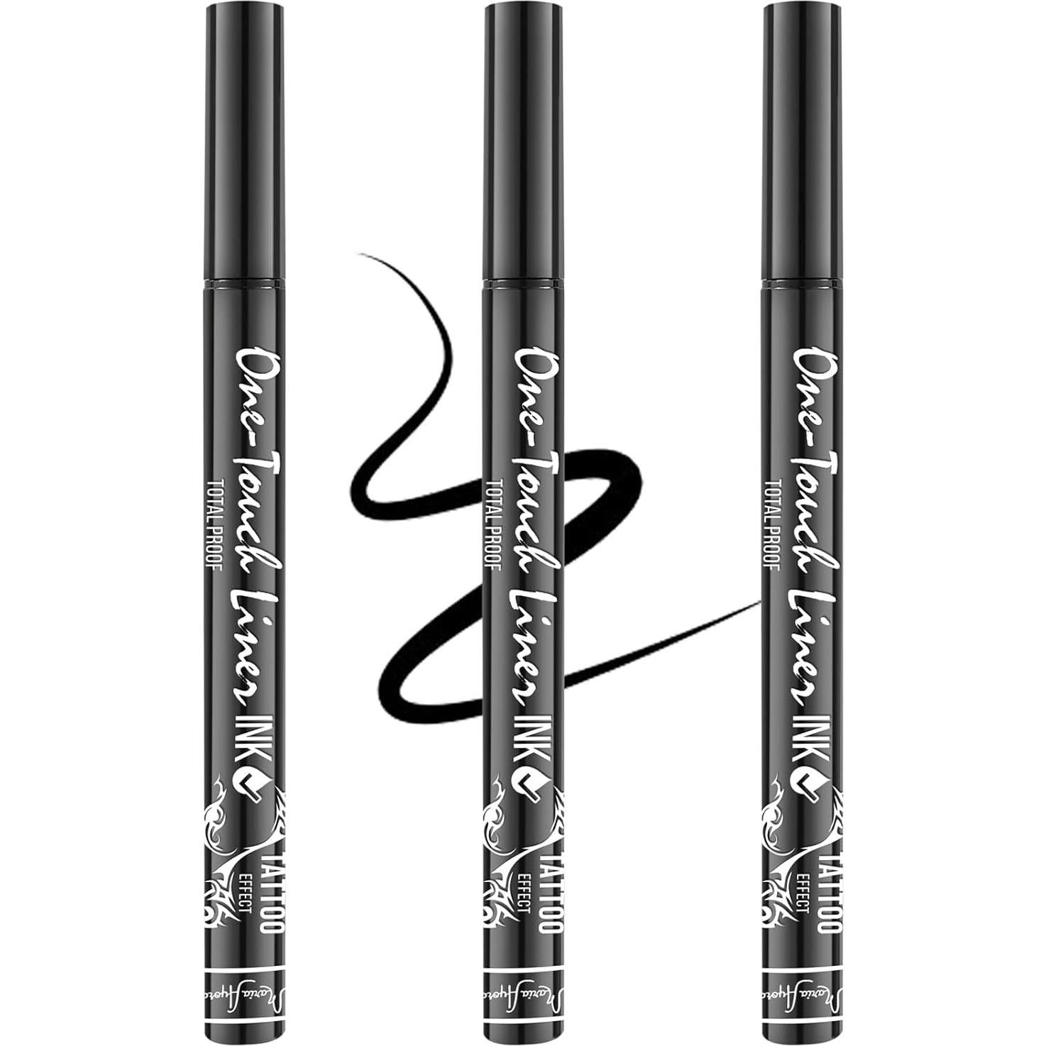 Paquete Triple de Eyeliner Líquido Hipoalergénico MARIA AYORA - Negro Clásico
