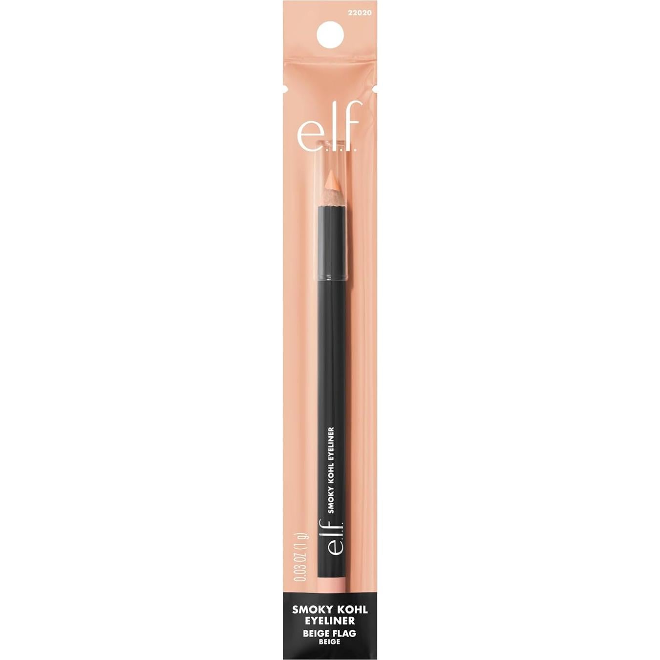 Lápiz Delineador Kohl e.l.f. Bandera Beige 1.13g Vegano