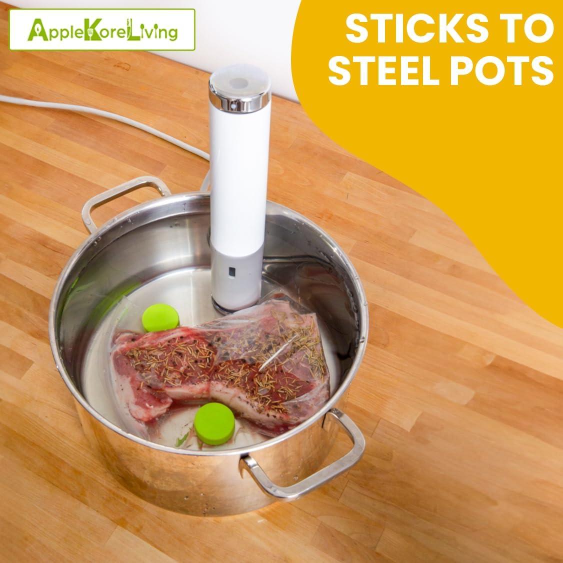 Imanes con Peso para Sous Vide AppleKoreLiving, Acero Inoxidable, 2 Piezas