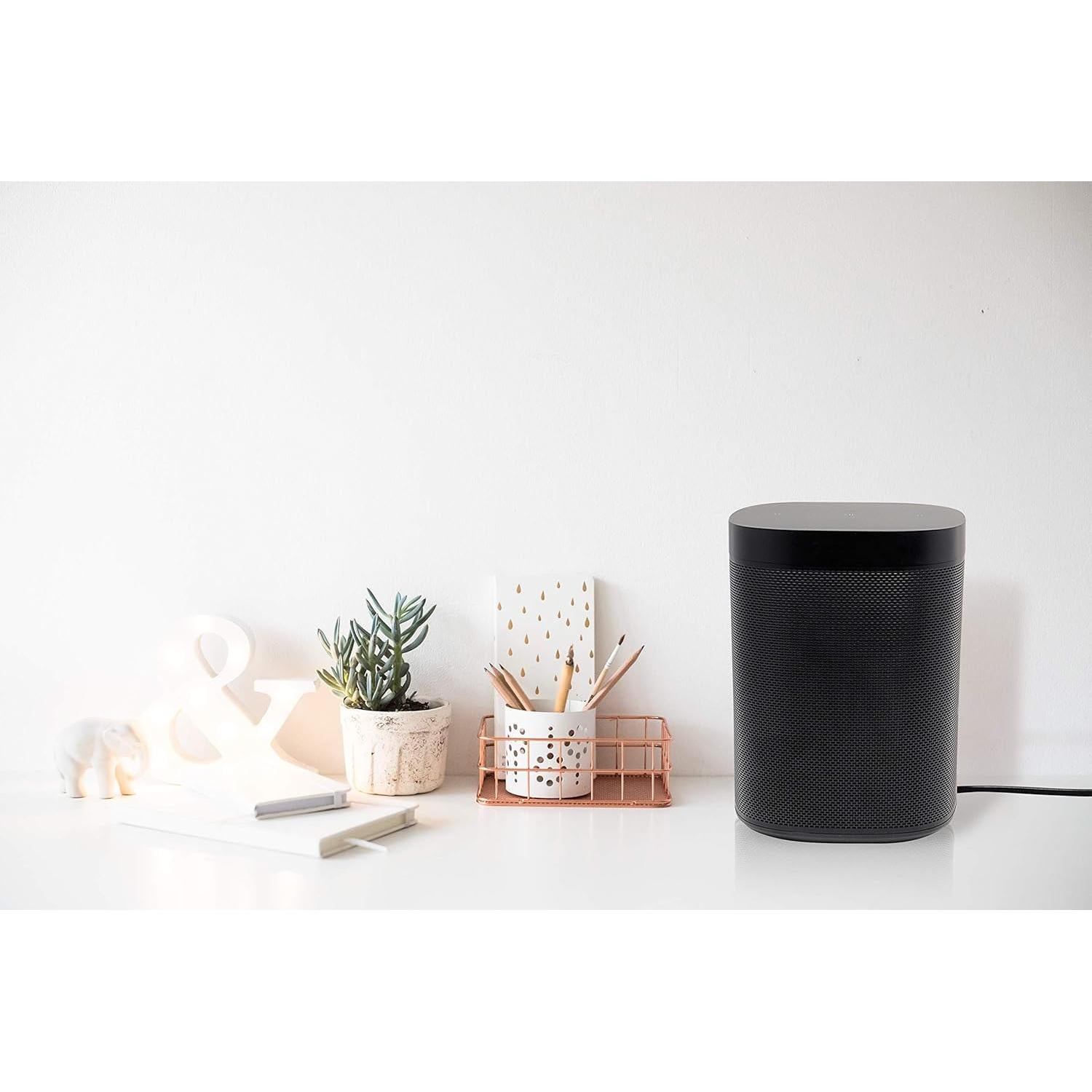 Cable de Alimentación Vebner 7.62m Negro para Altavoces Sonos