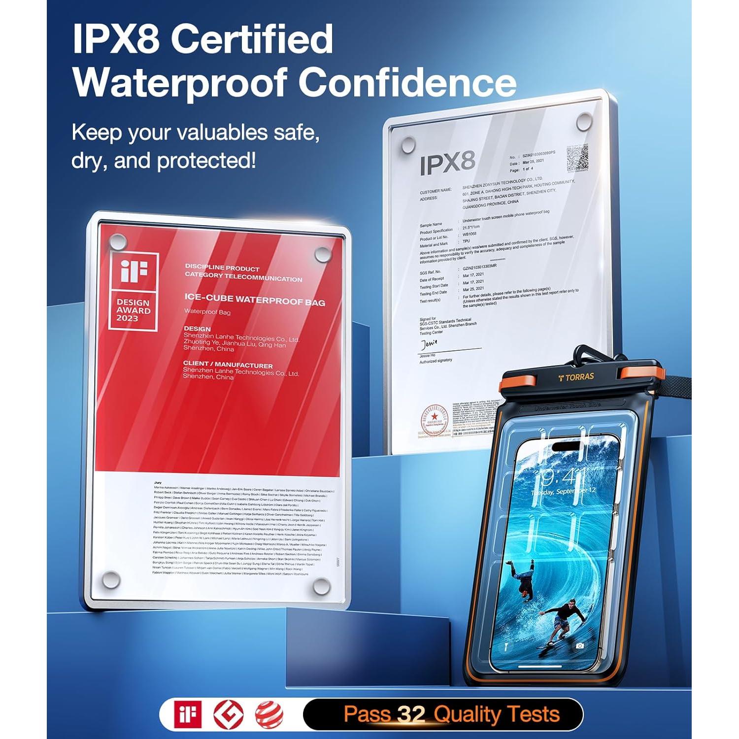 Funda Impermeable TORRAS Flotante para Teléfono 7"