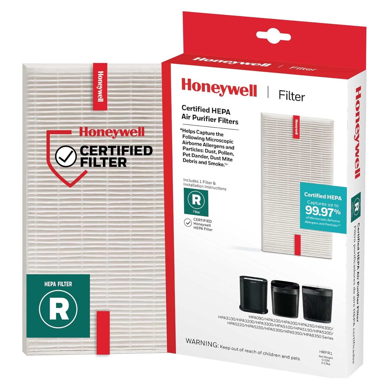 Filtro HEPA Honeywell R para Purificadores HPA 100/200/300