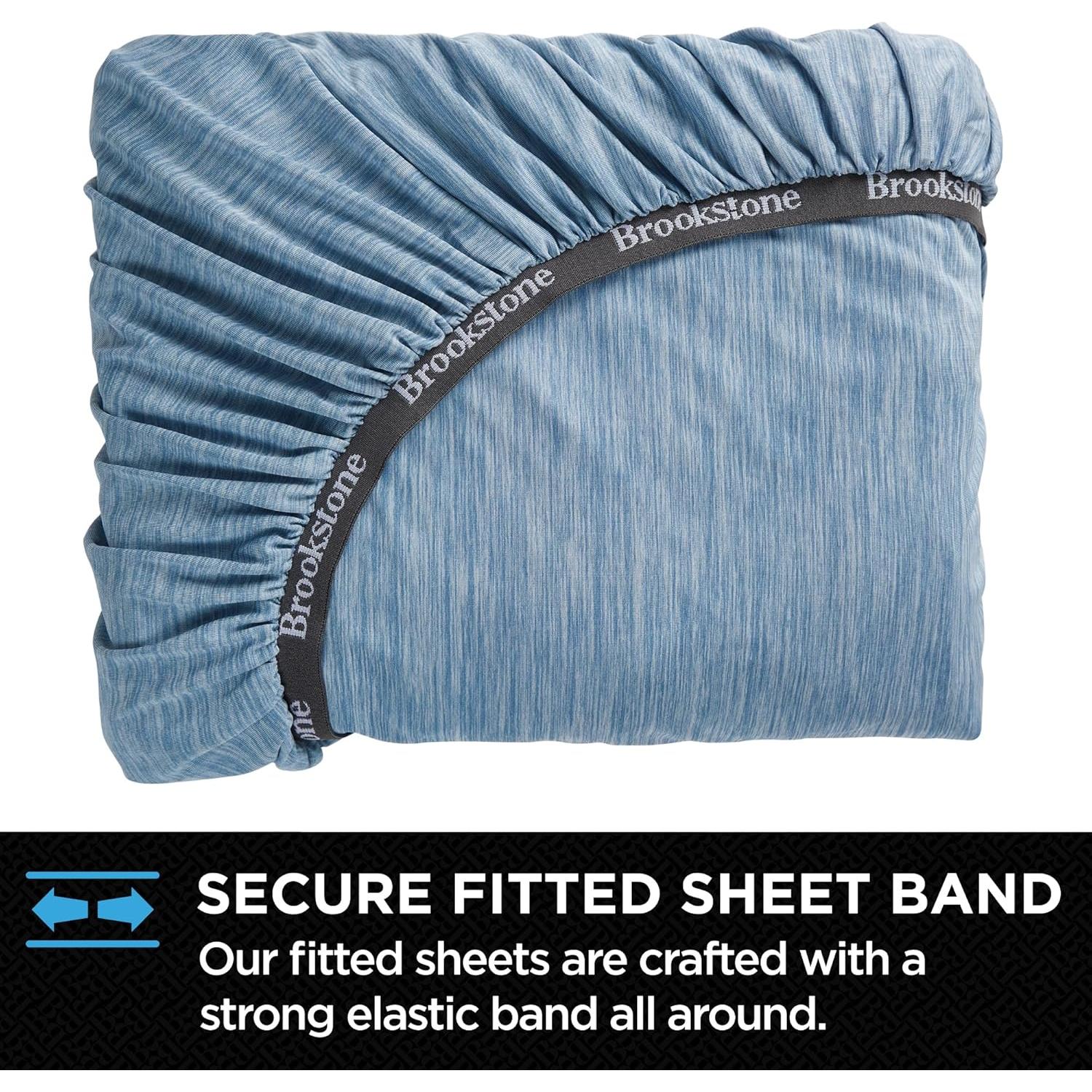 Conjunto de Sábanas Twin Brookstone - 3 Piezas con Enfriamiento