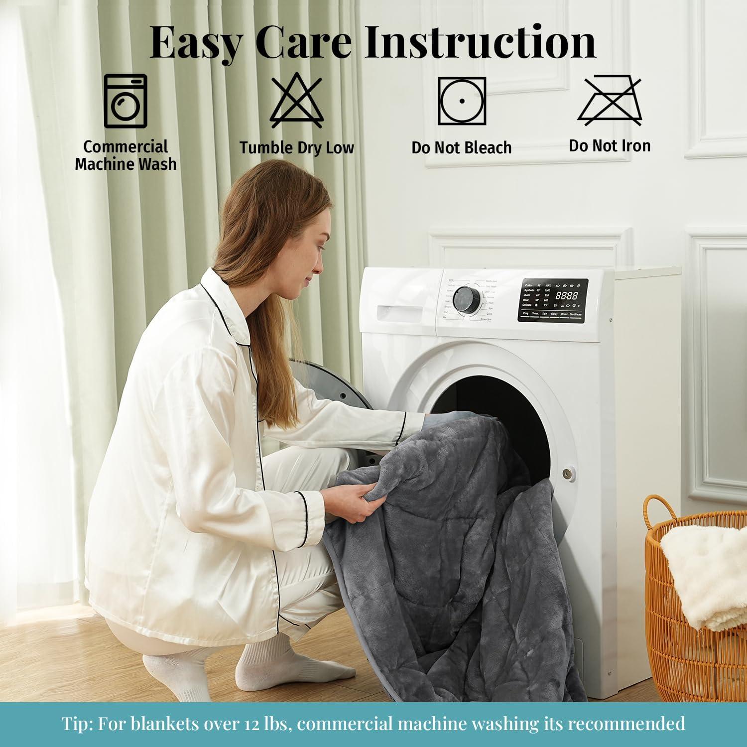 Manta con peso Topblan 5.4kg 122x183cm Gris Sherpa