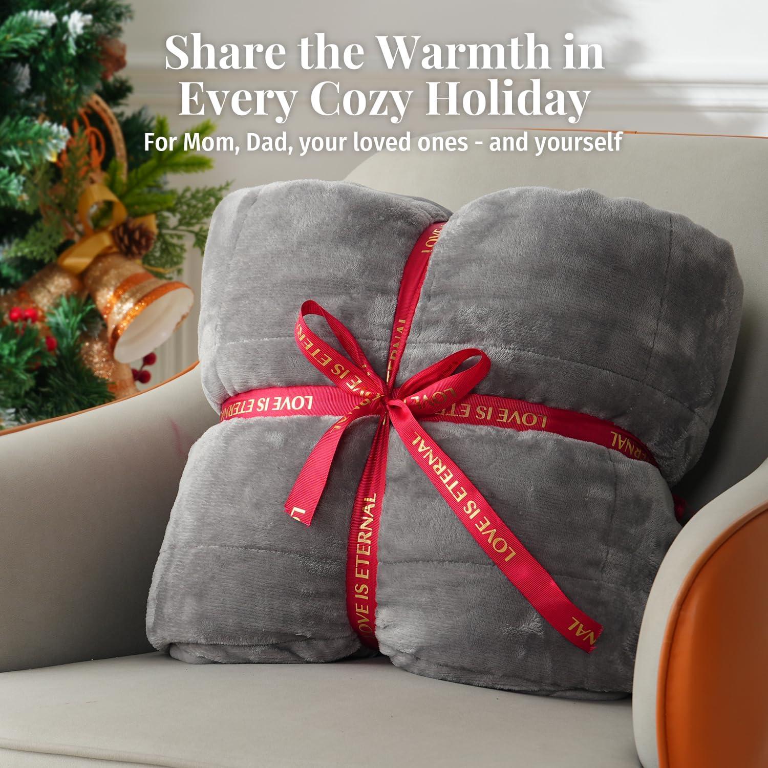 Manta con peso Topblan 5.4kg 122x183cm Gris Sherpa