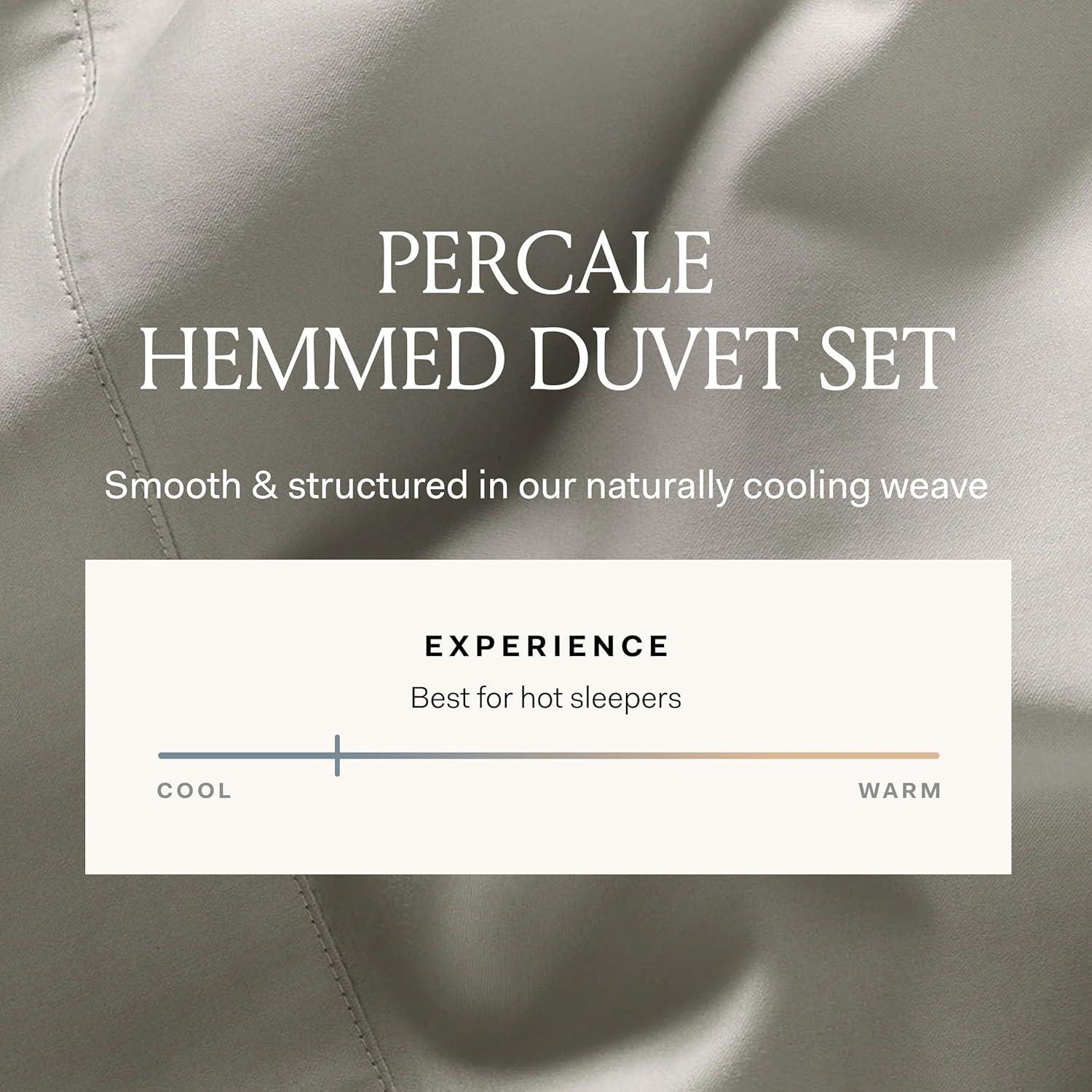 Juego de Edredón Doble Reina BOLL & BRANCH 100% Algodón Orgánico Peltre