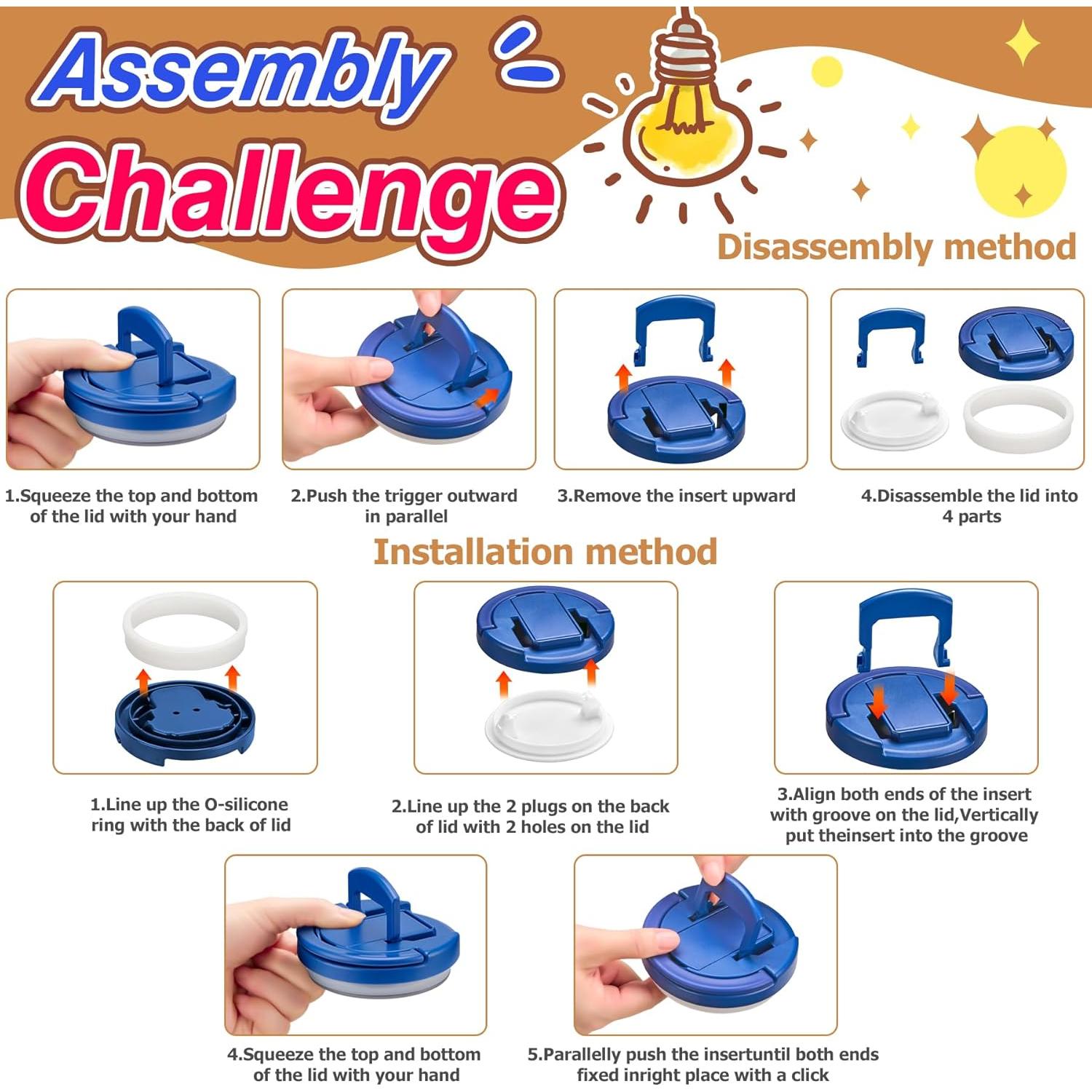 Tarro de Comida Térmico Howeemo 20oz Acero Inoxidable Azul