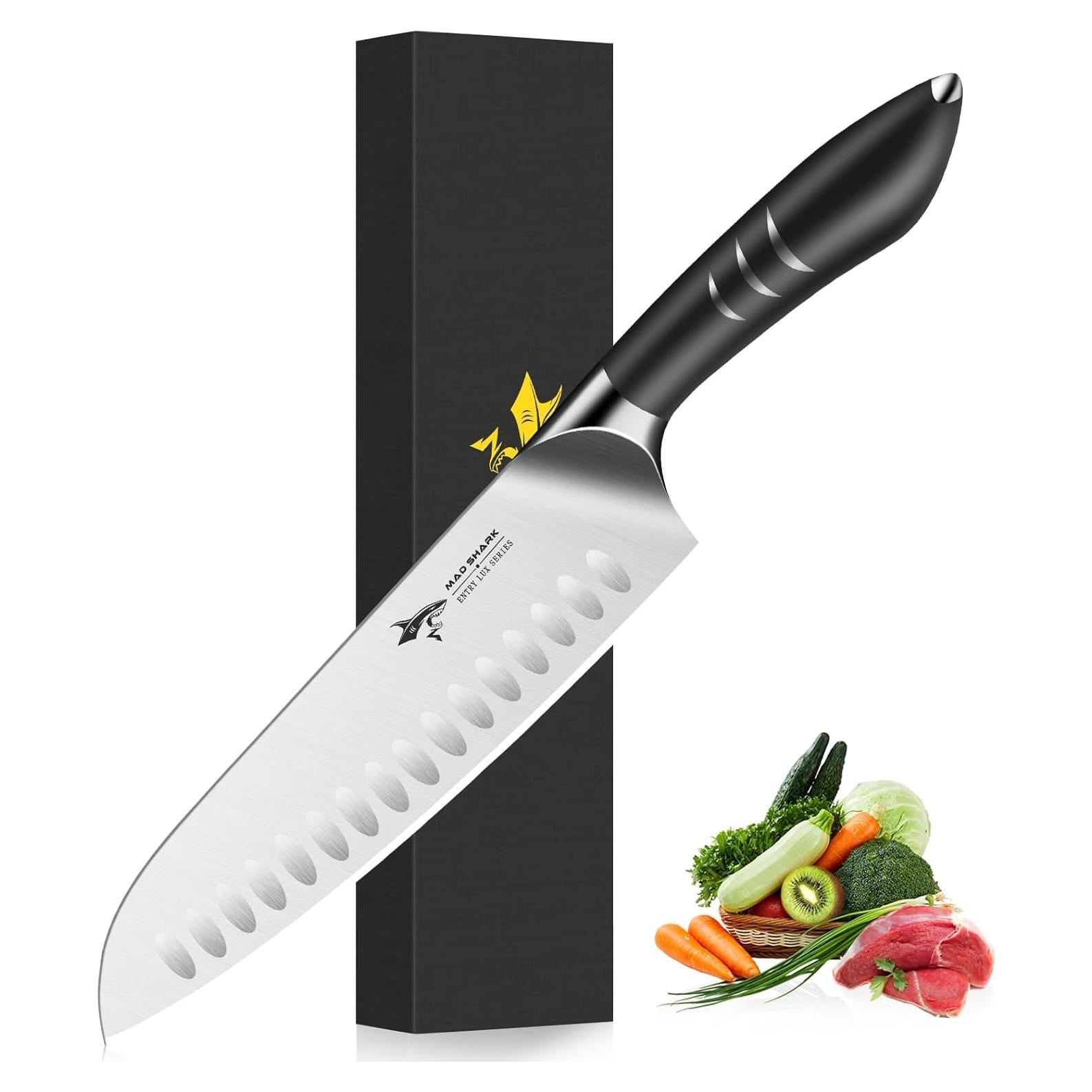 Cuchillo Santoku 20 cm MAD SHARK - Acero Alemán, Mango Ergonómico